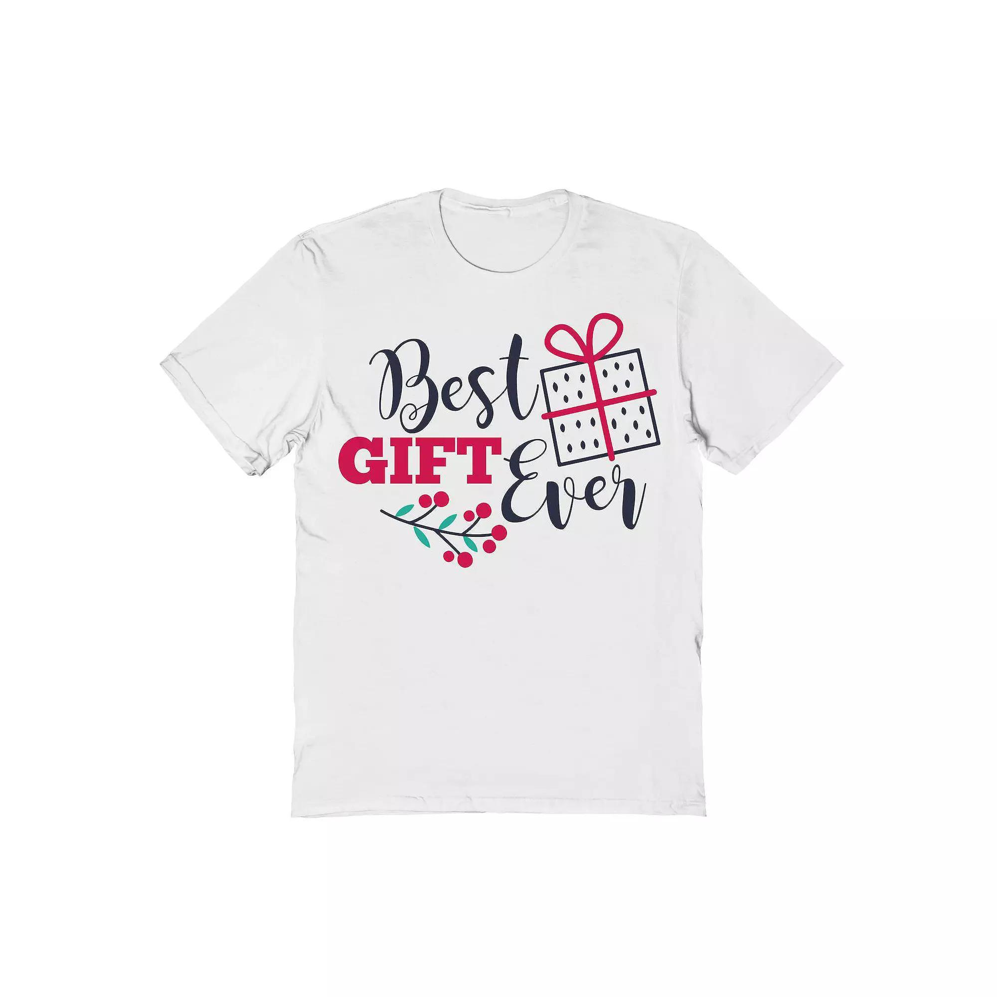 Men's Best Gift Ever Christmas Graphic Tee, Size: Small, White Product Image