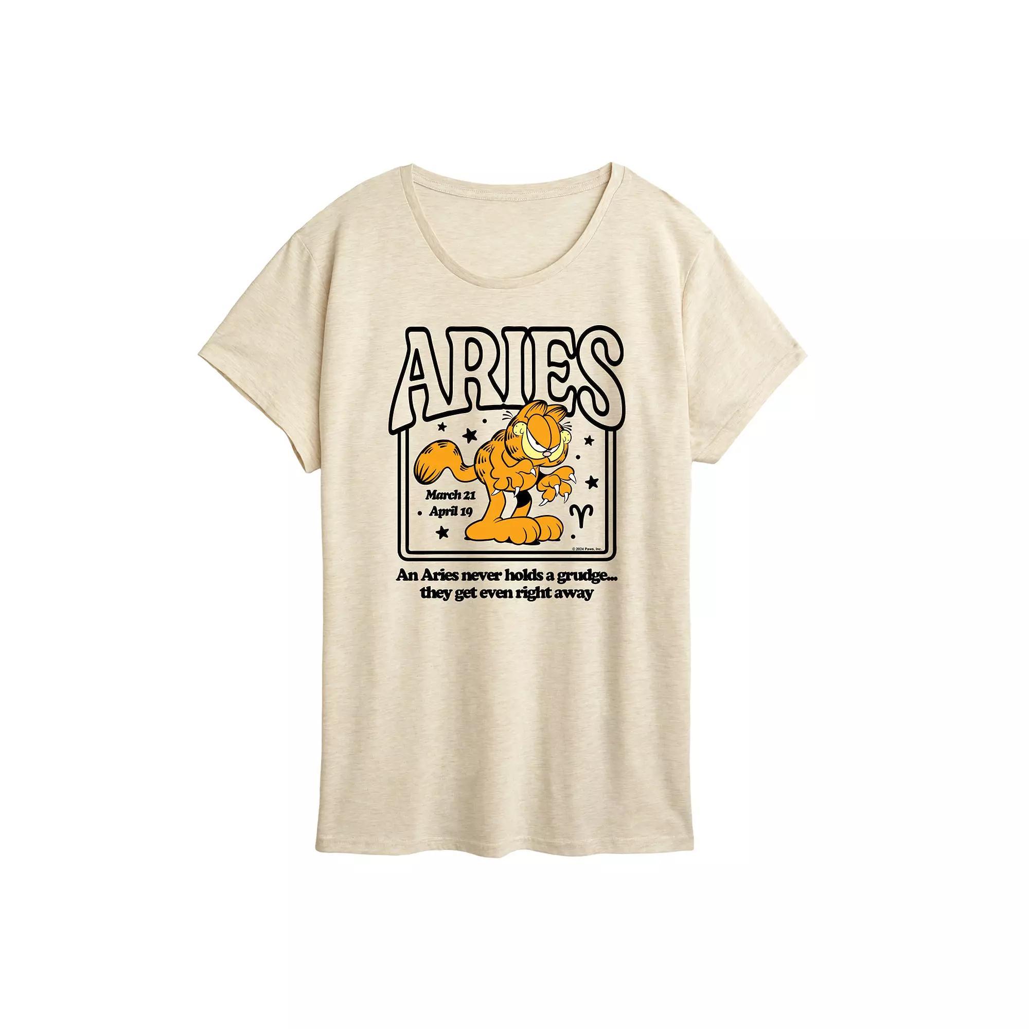 Womens Garfield Aries Graphic Tee Product Image