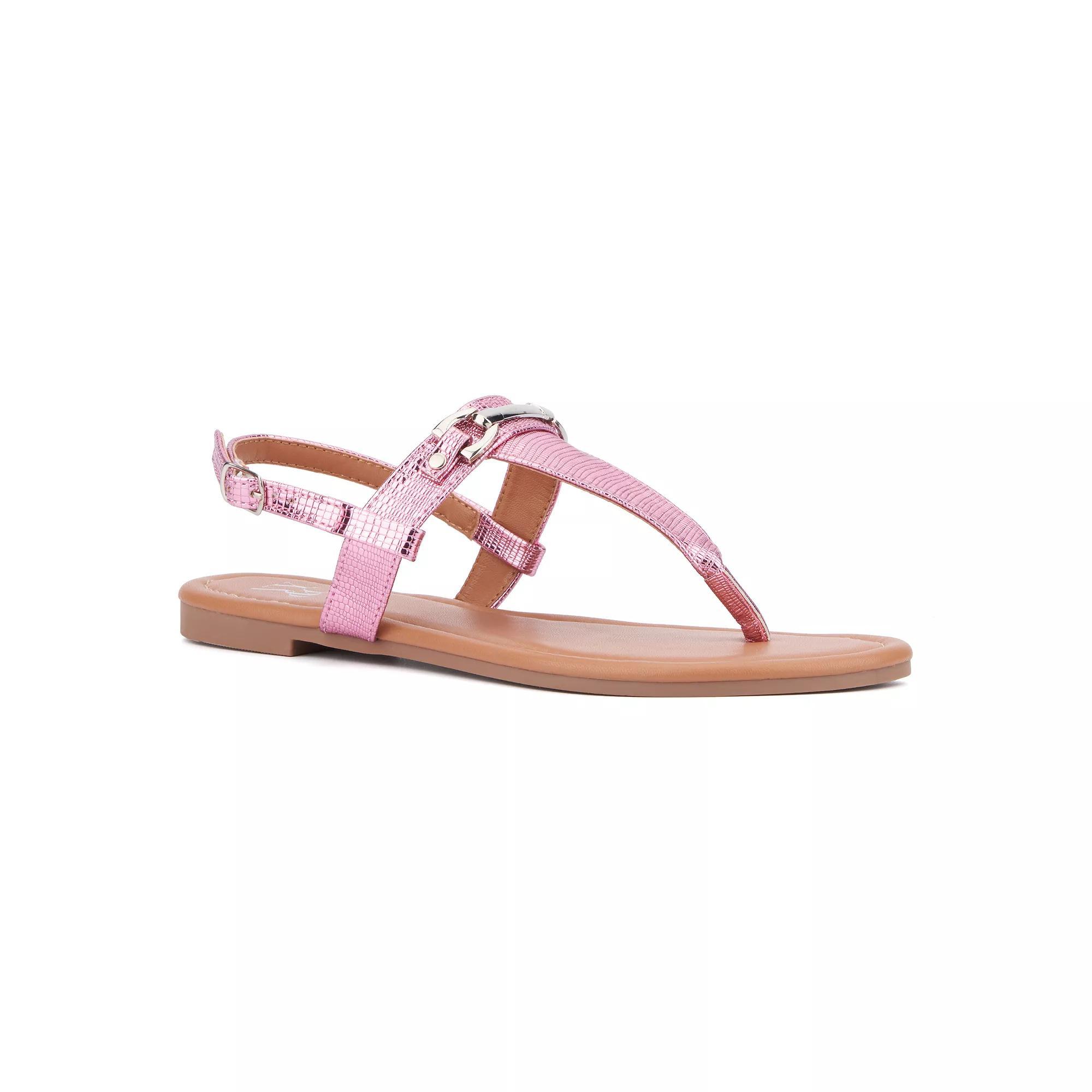 New York & Company Angelica Womens T-Strap Sandals Product Image