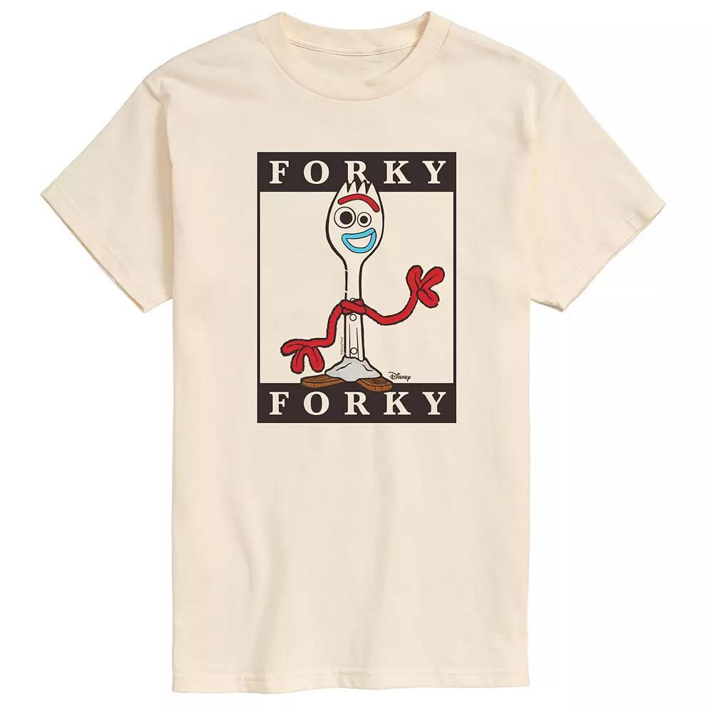 Disney / Pixar's Toy Story 4 Men's Forky Graphic Tee, Size: XXL, Ivory Product Image