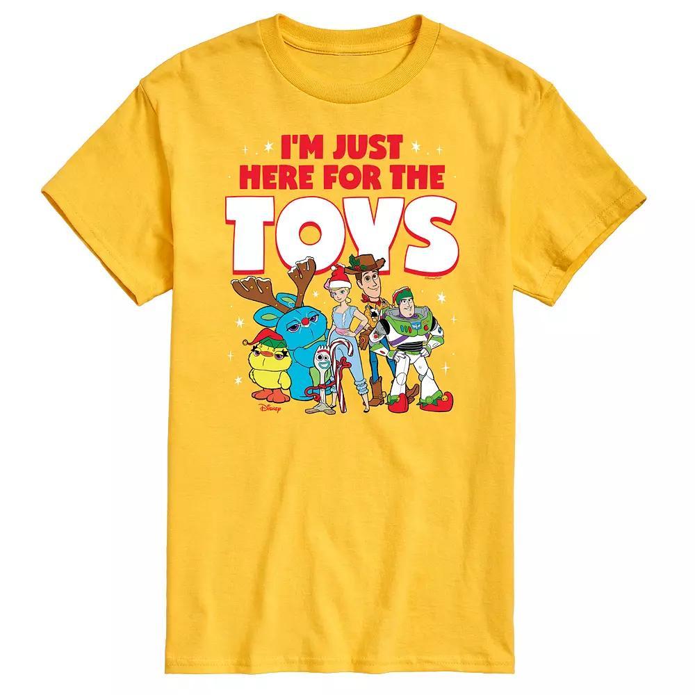 Disney / Pixar's Toy Story 4 Men's Here For The Toys Graphic Tee, Size: Medium, Royal Blue Product Image