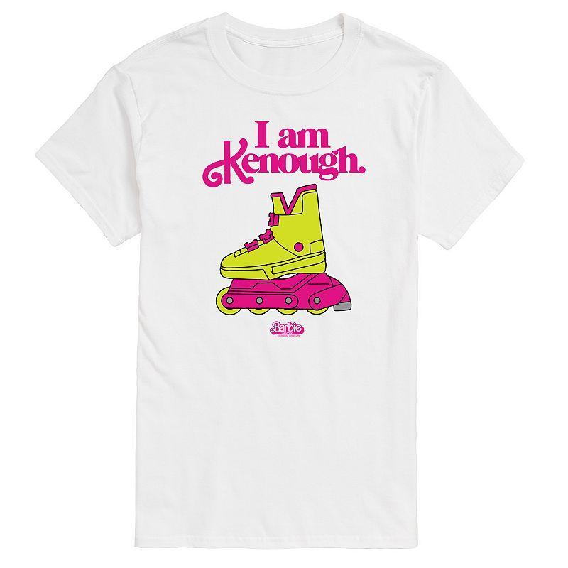 Mens Barbie The Movie Kenough Rollerblades Graphic Tee Grey Gray Product Image