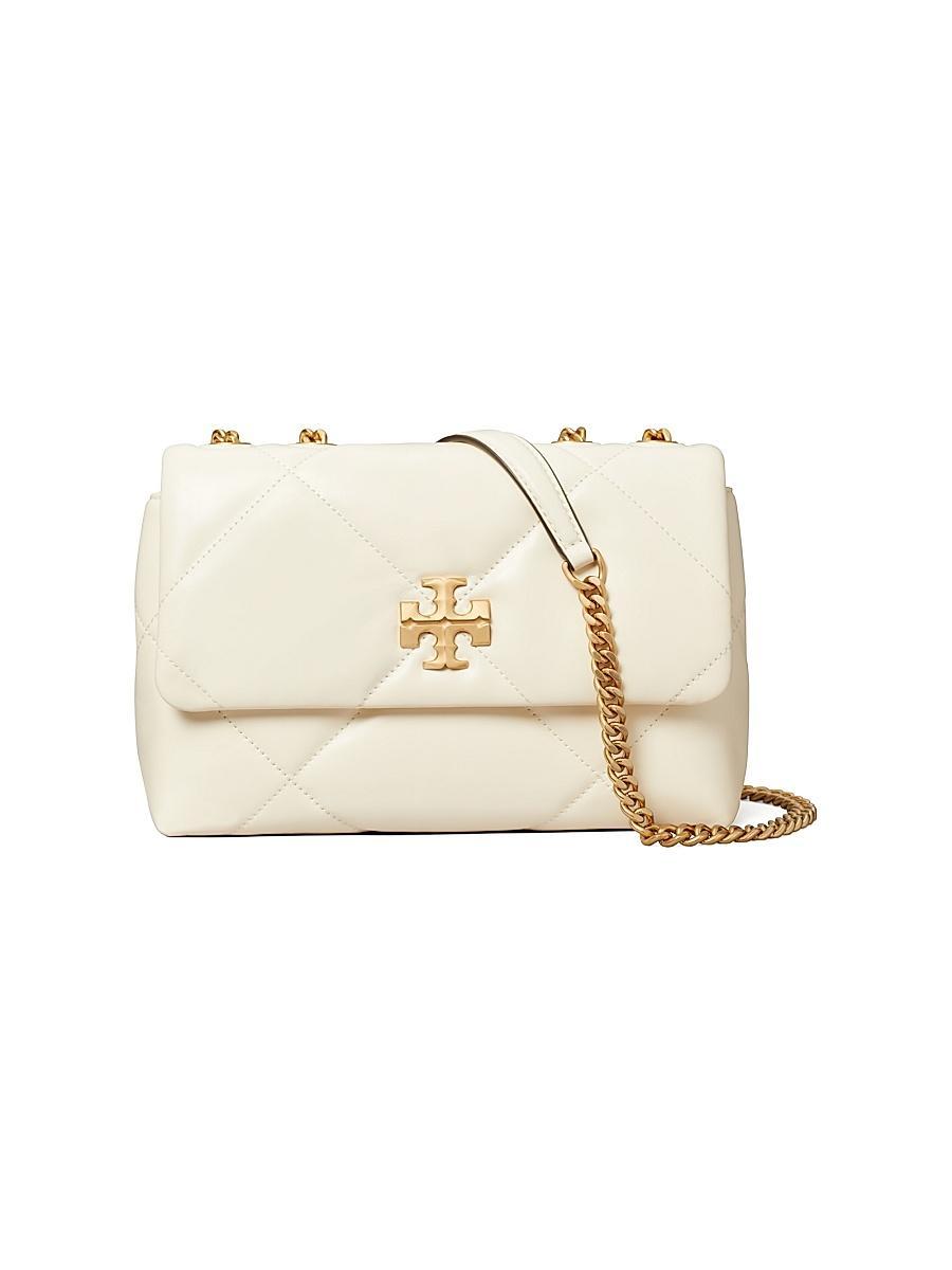 Womens Small Kira Diamond Leather Shoulder Bag Product Image