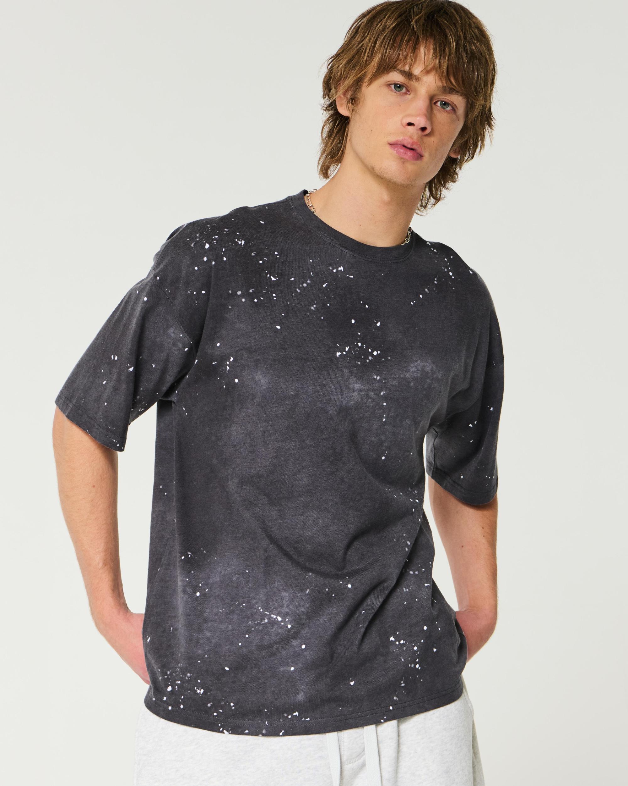 Baggy Paint Splatter Crew T-Shirt Product Image