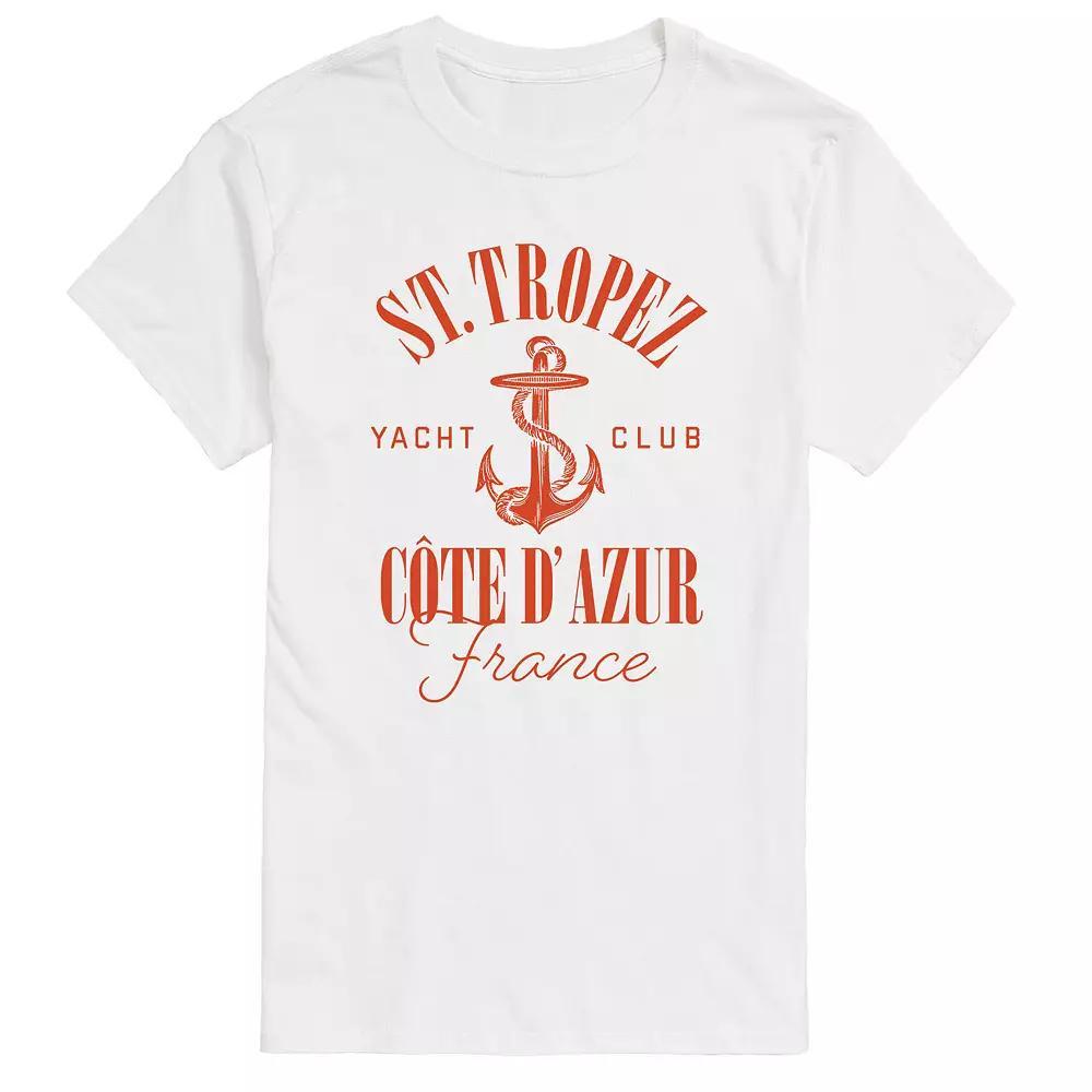 Big & Tall St. Tropez Yacht Club Graphic Tee., Mens Product Image