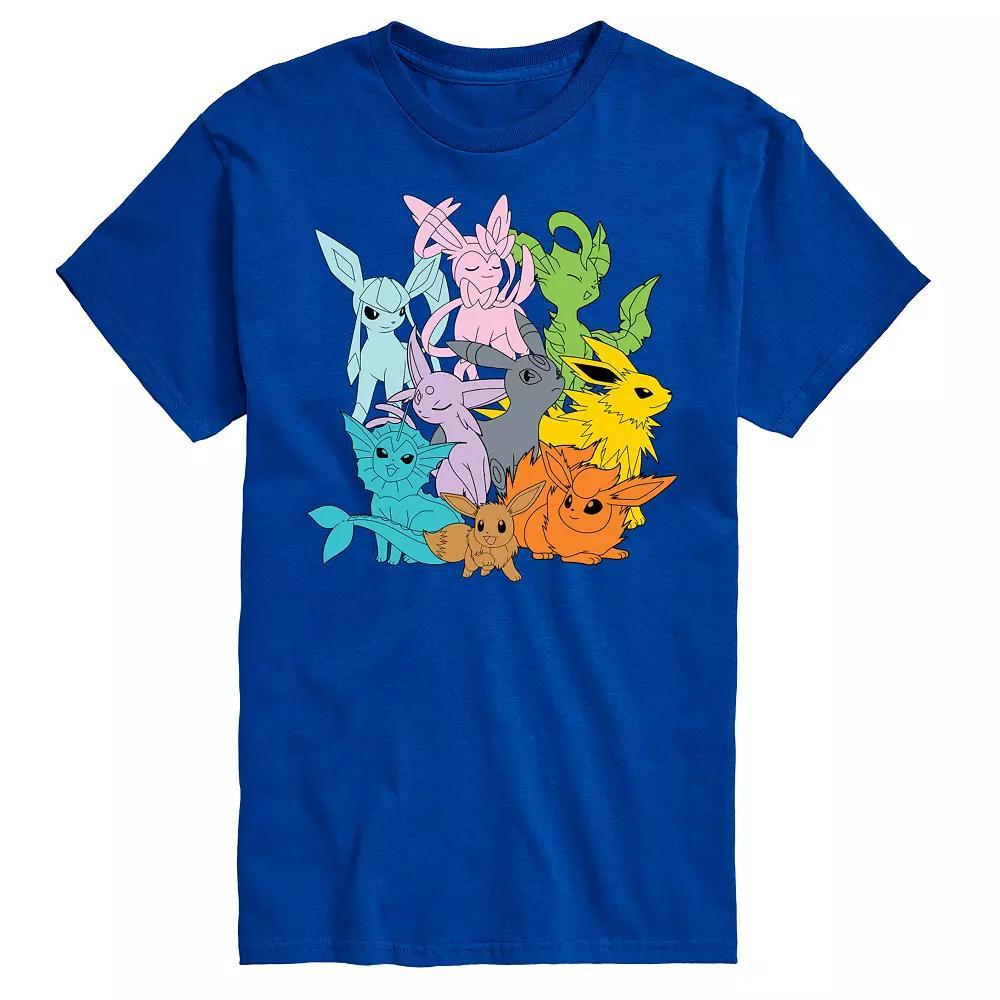 Big & Tall Pokemon Every Eeveelution Graphic Tee, Men's, Size: 3XB, Blue Product Image