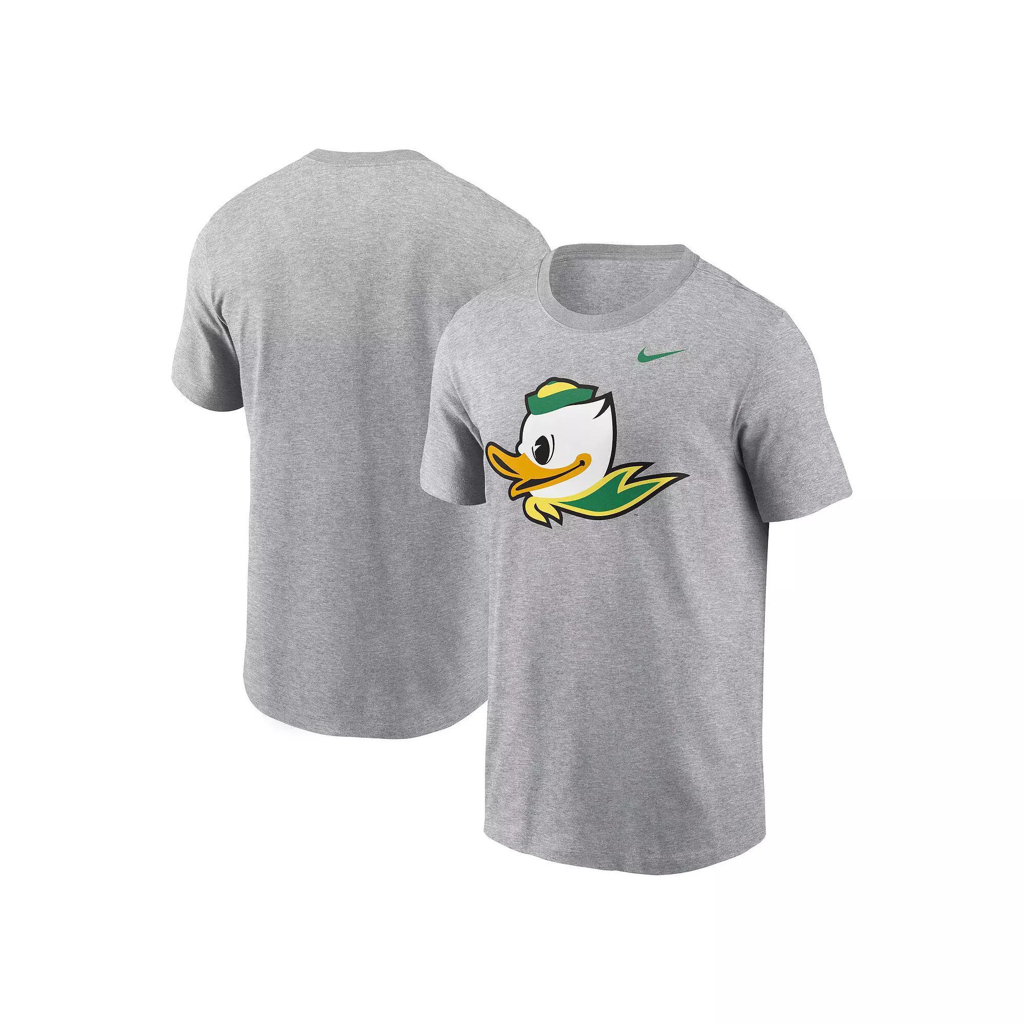 Men's Nike Heather Gray Oregon Ducks Primetime Alternate Logo T-Shirt, Size: 2XL, Grey Product Image