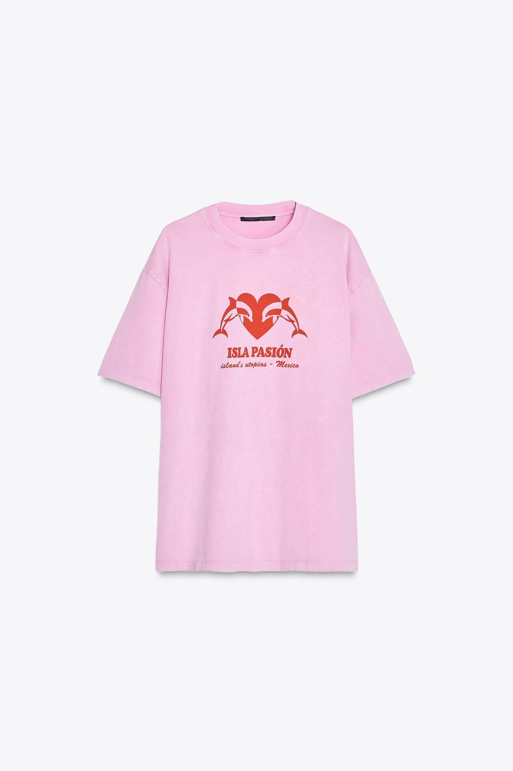 PRINTED WASHED EFFECT T-SHIRT Product Image