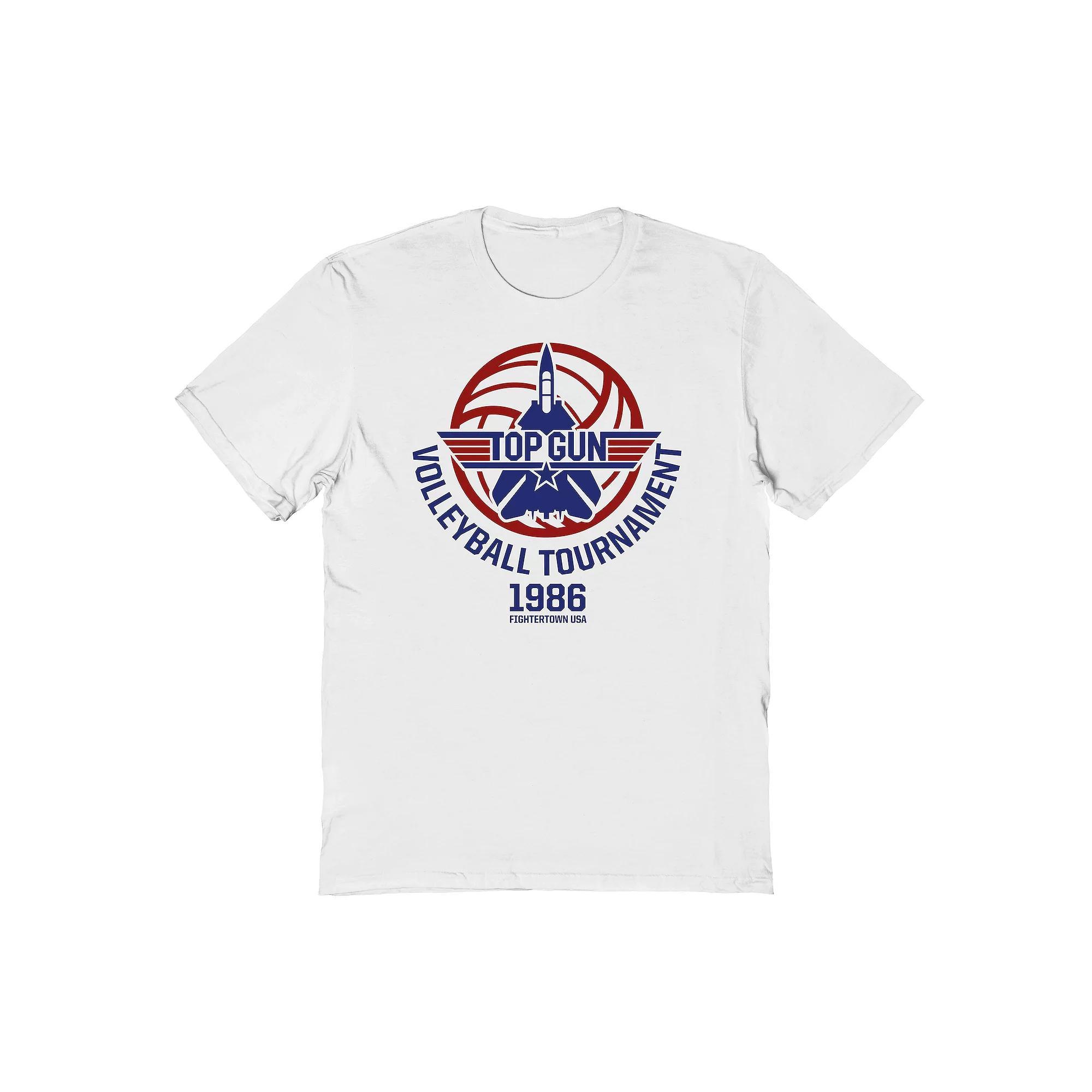 Men's Volleyball Tournament Graphic Tee, Size: Medium, White Product Image