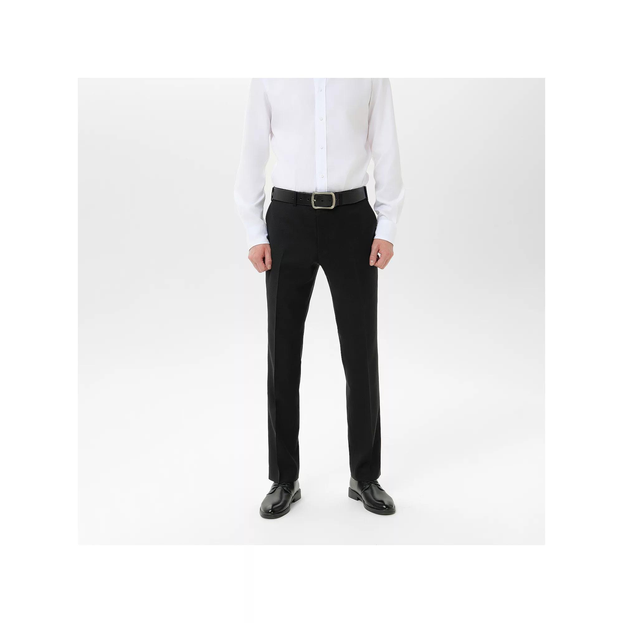 Men's INDOCHINO Black Slim-Fit Wool Blend Suit Pants, Size: 30 X 32 Product Image