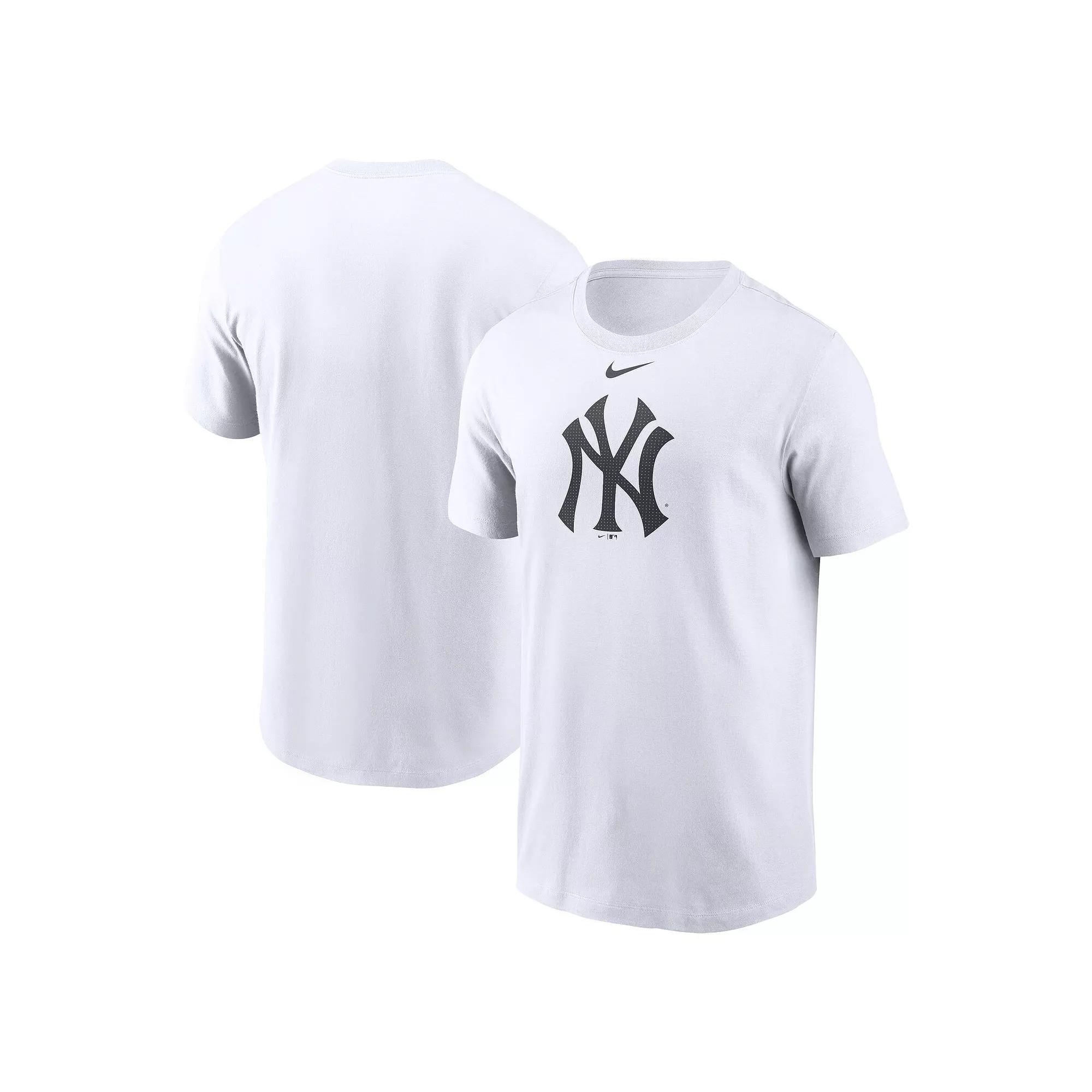 Men's Nike White New York Yankees Fuse Logo T-Shirt, Size: 2XL Product Image