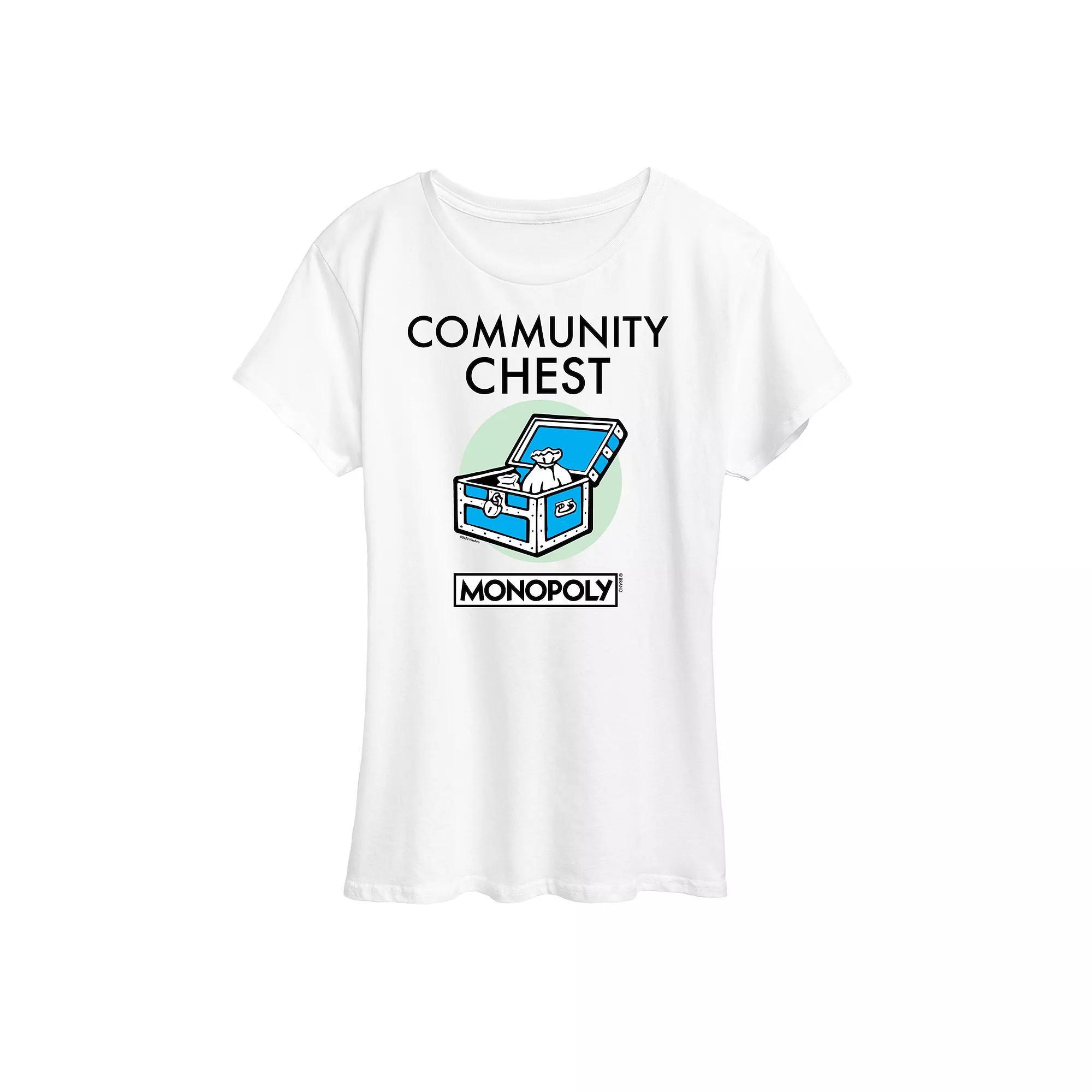Womens Monopoly Community Chest Graphic Tee by Hasbro Product Image
