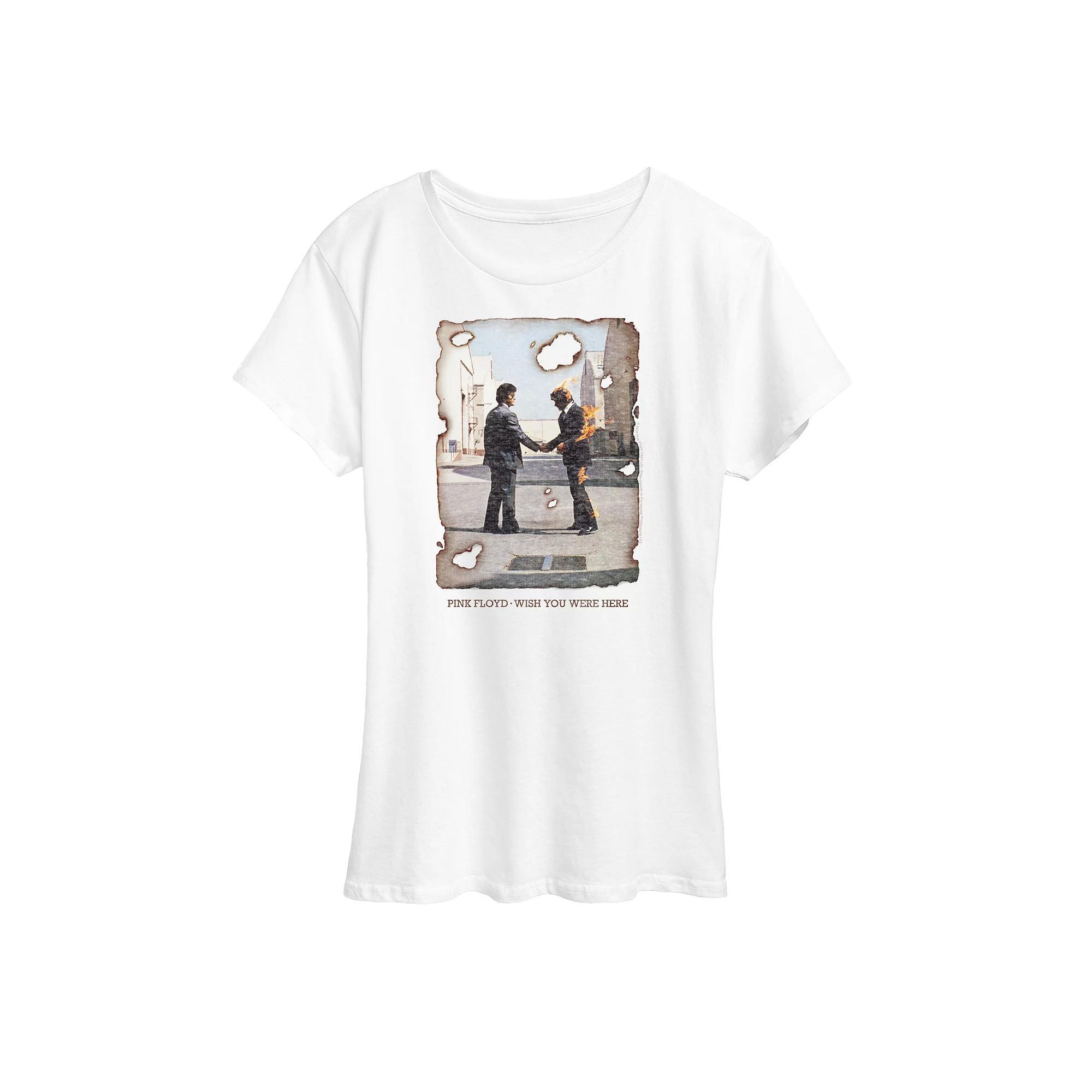 Womens Pink Floyd Wish You Were Here Burnt Graphic Tee Product Image