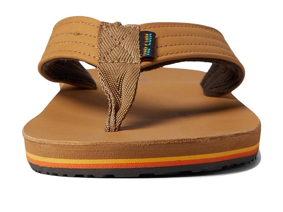 Rip Curl Mens Revival Leather Flip Flops Product Image