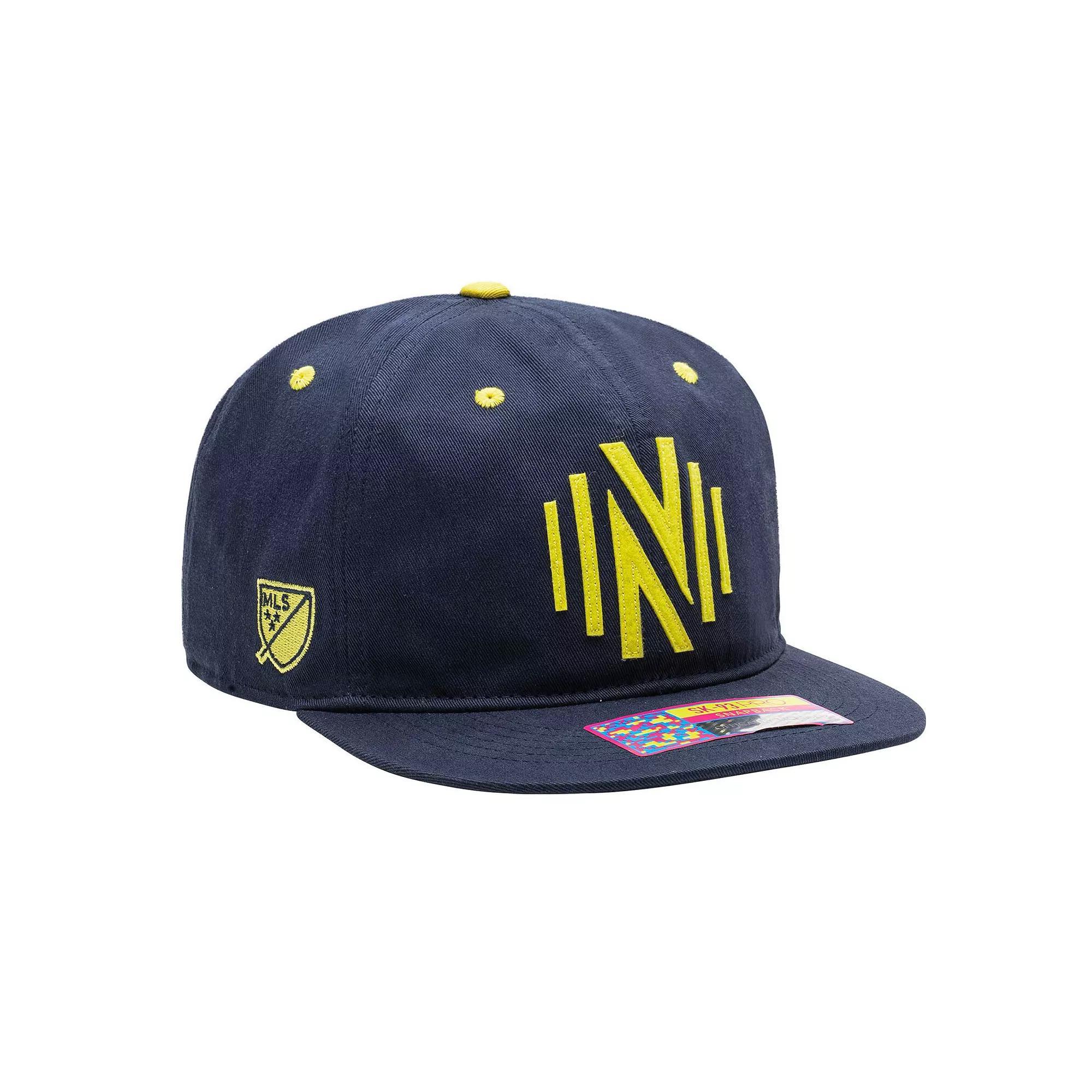 Mens Nashville SC Navy Bankroll Snapback Hat, Mls Blue Product Image
