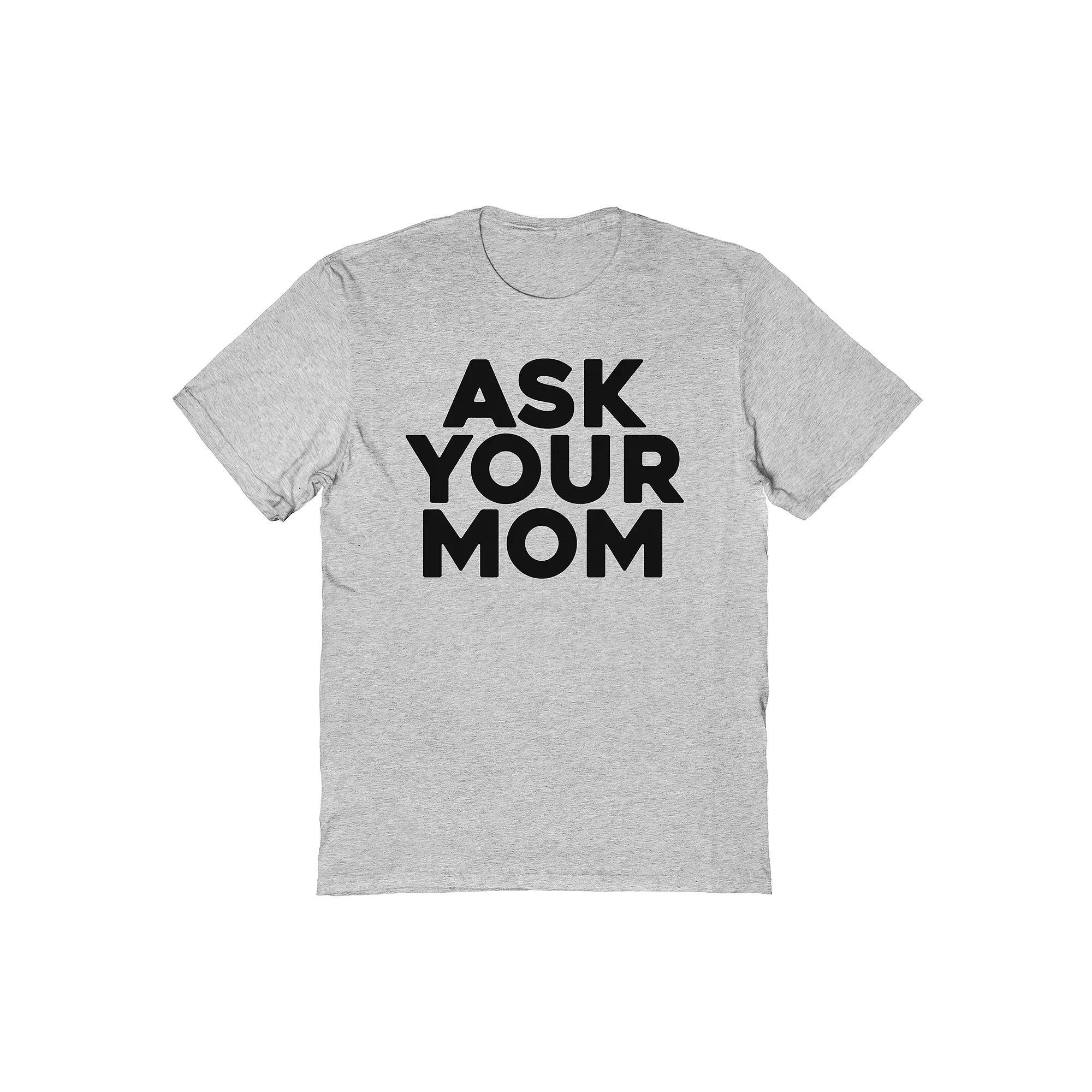 Men's Ask Your Mom Tee, Size: Large, Sport Grey Product Image