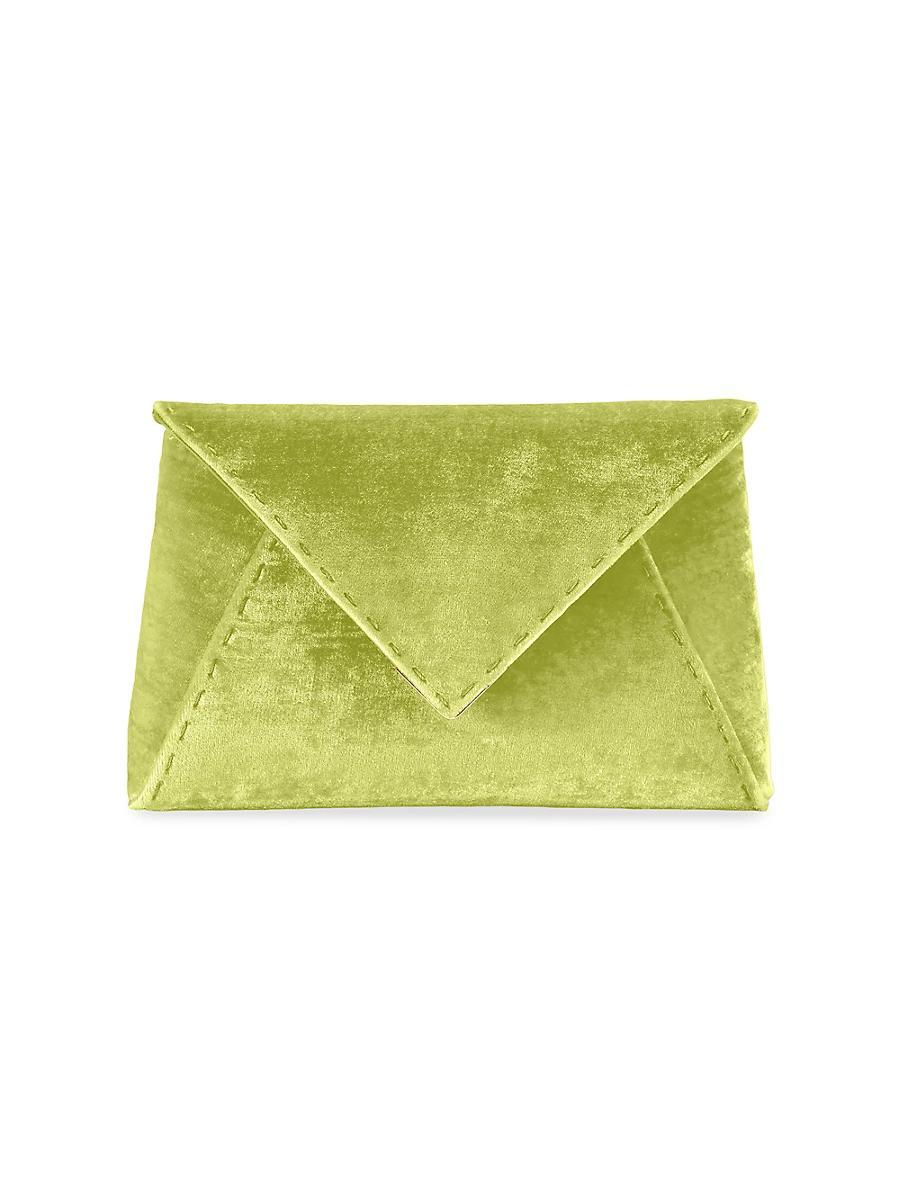 Womens Lee Pouchet Small Crushed Velvet with Gold Hardware Product Image