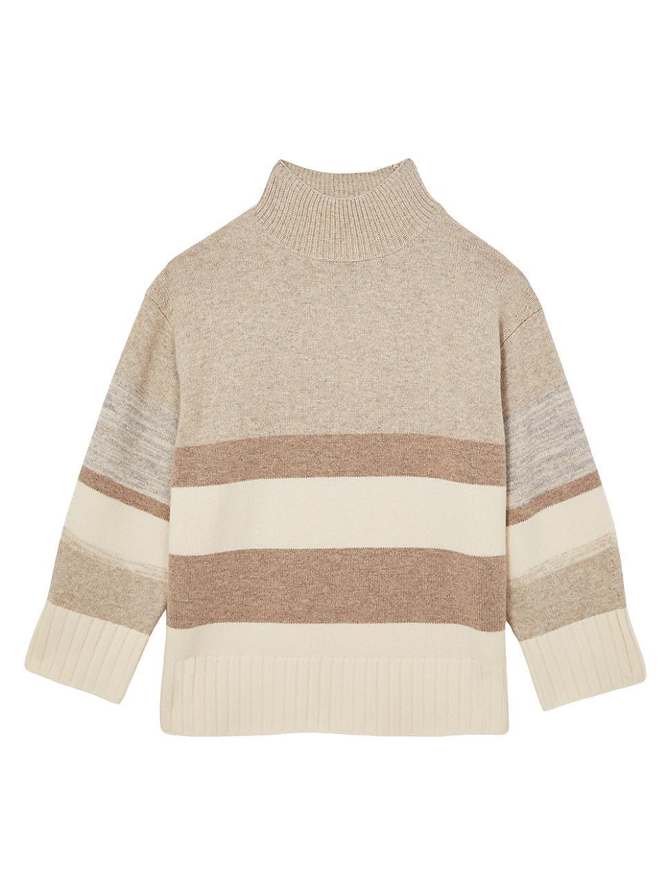 Womens Caitlyn Striped Wool Sweater Product Image