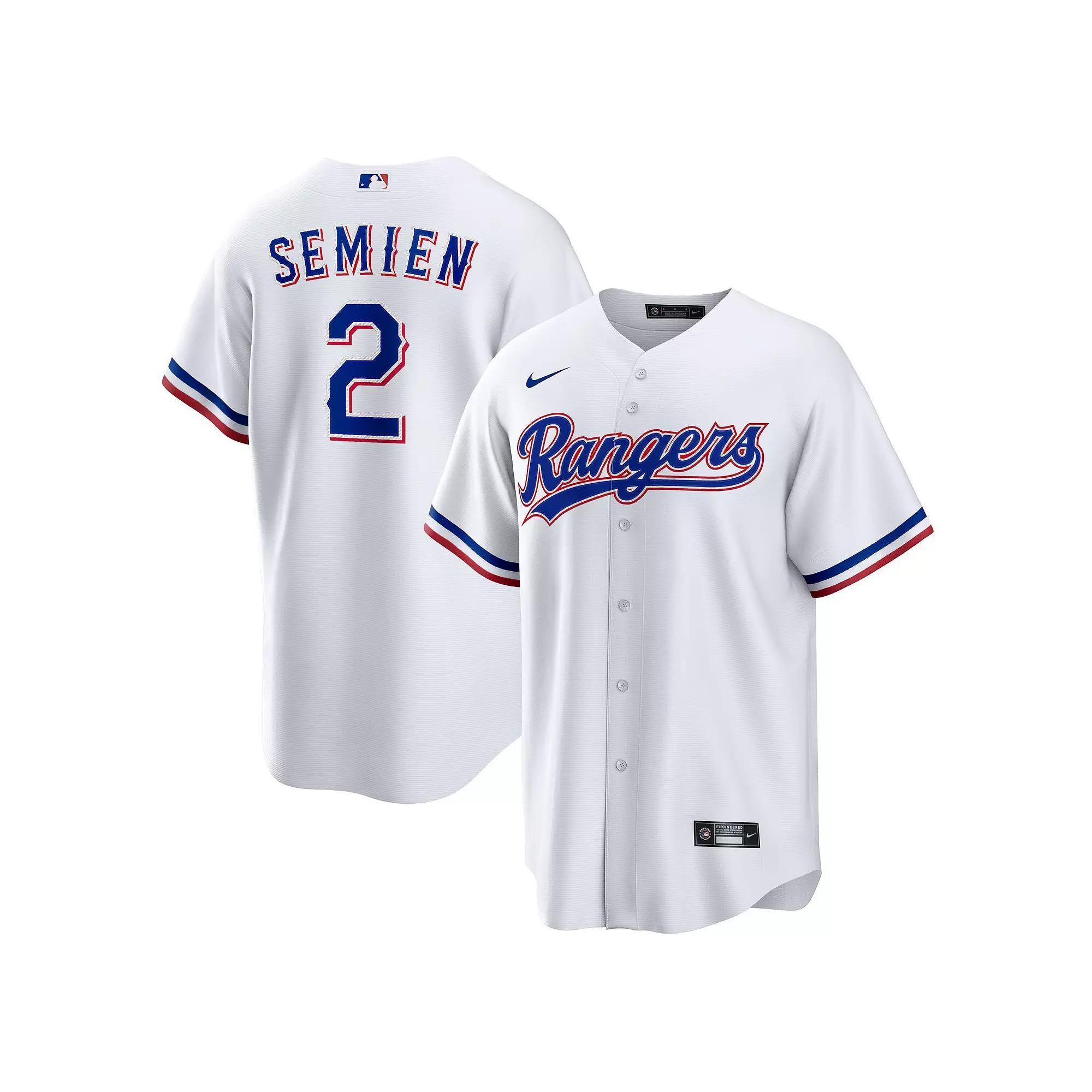 Men's Nike Marcus Semien White Texas Rangers Home Replica Player Jersey, Size: XL Product Image