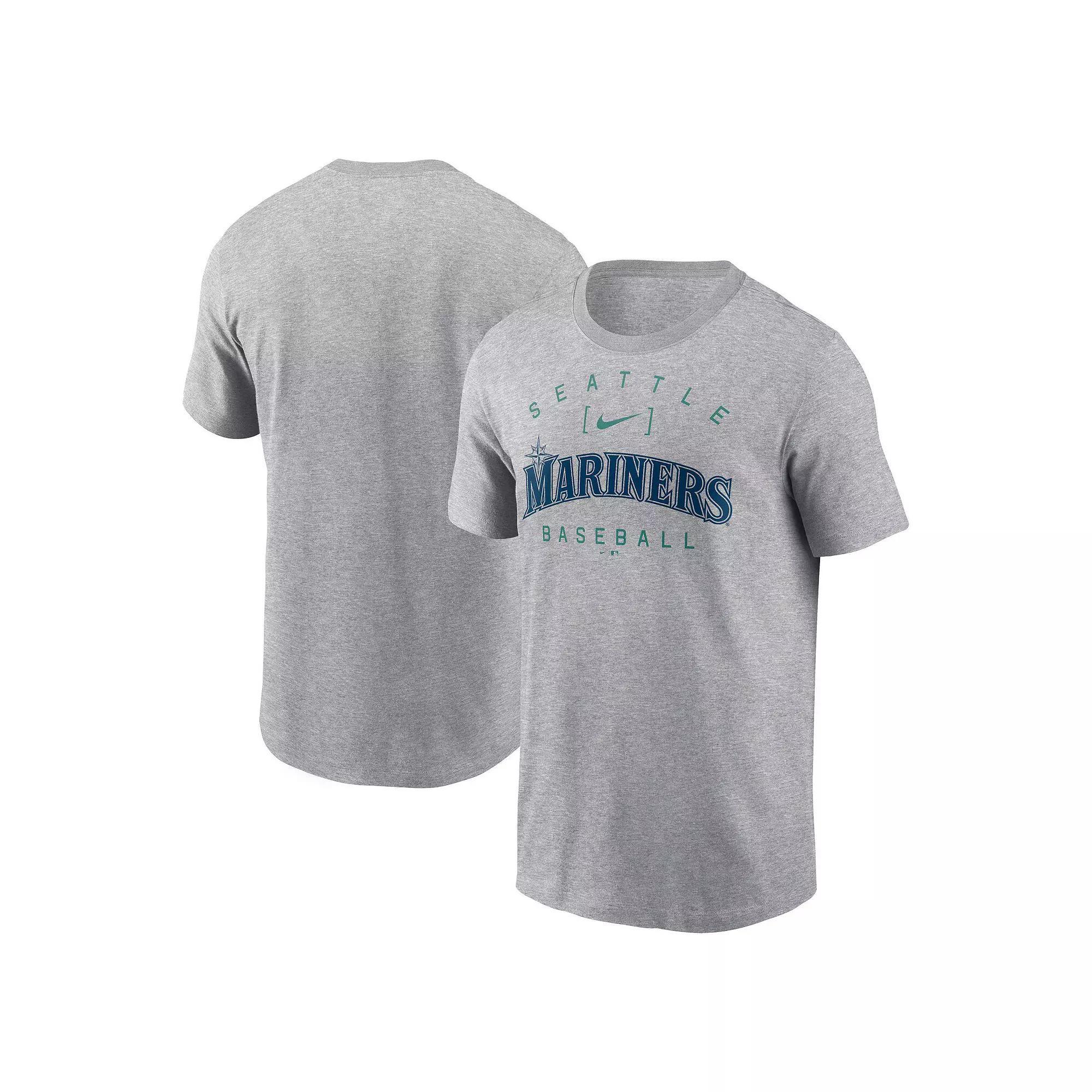 Men's Nike Heather Gray Duke Blue Devils Primetime Evergreen Logo T-Shirt, Size: 2XL, Grey Product Image