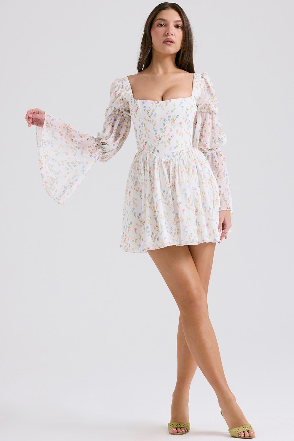 Adabella  rose pink cotton halter midi sundress Product Image