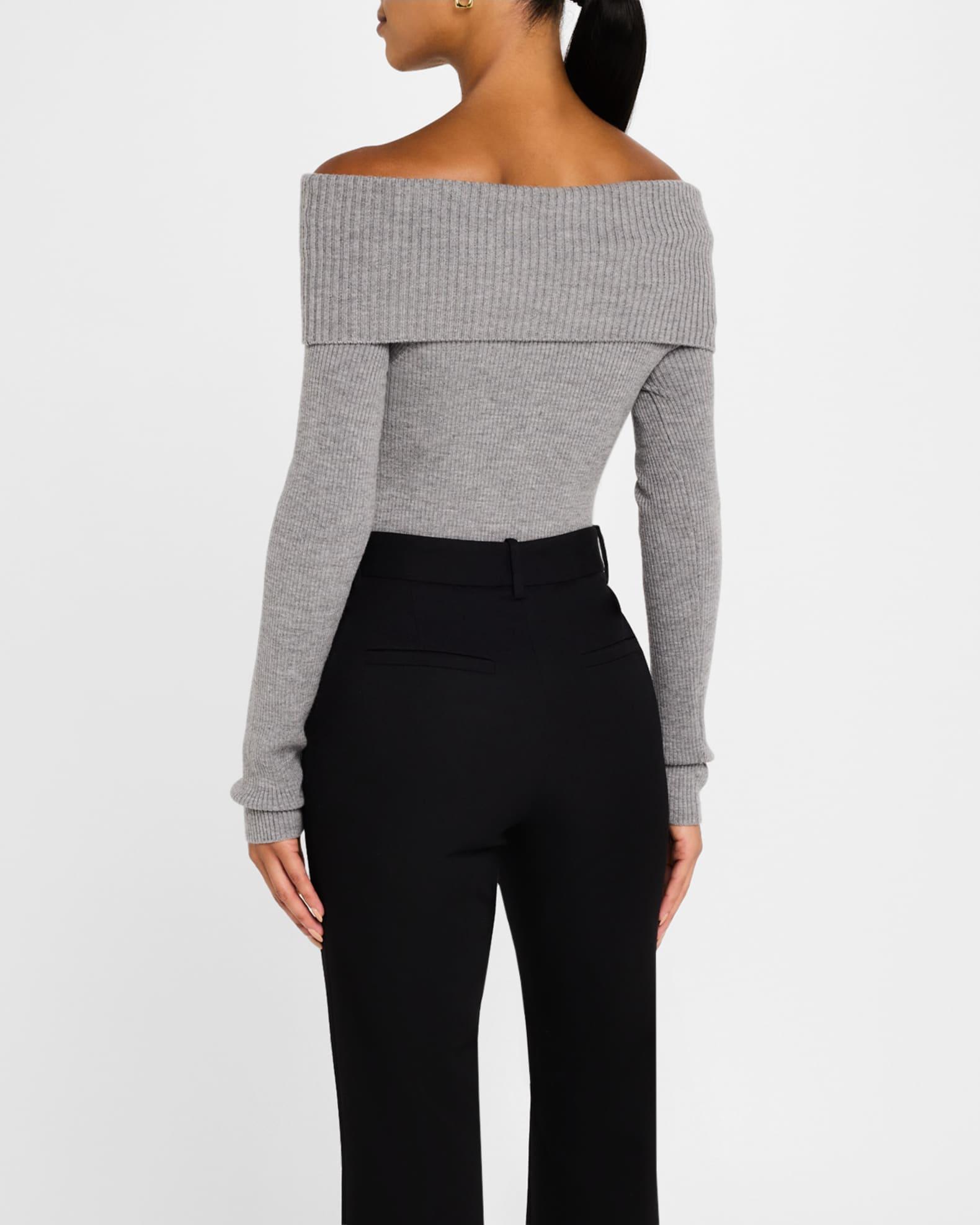 Coretta Ribbed Off-Shoulder Sweater Product Image