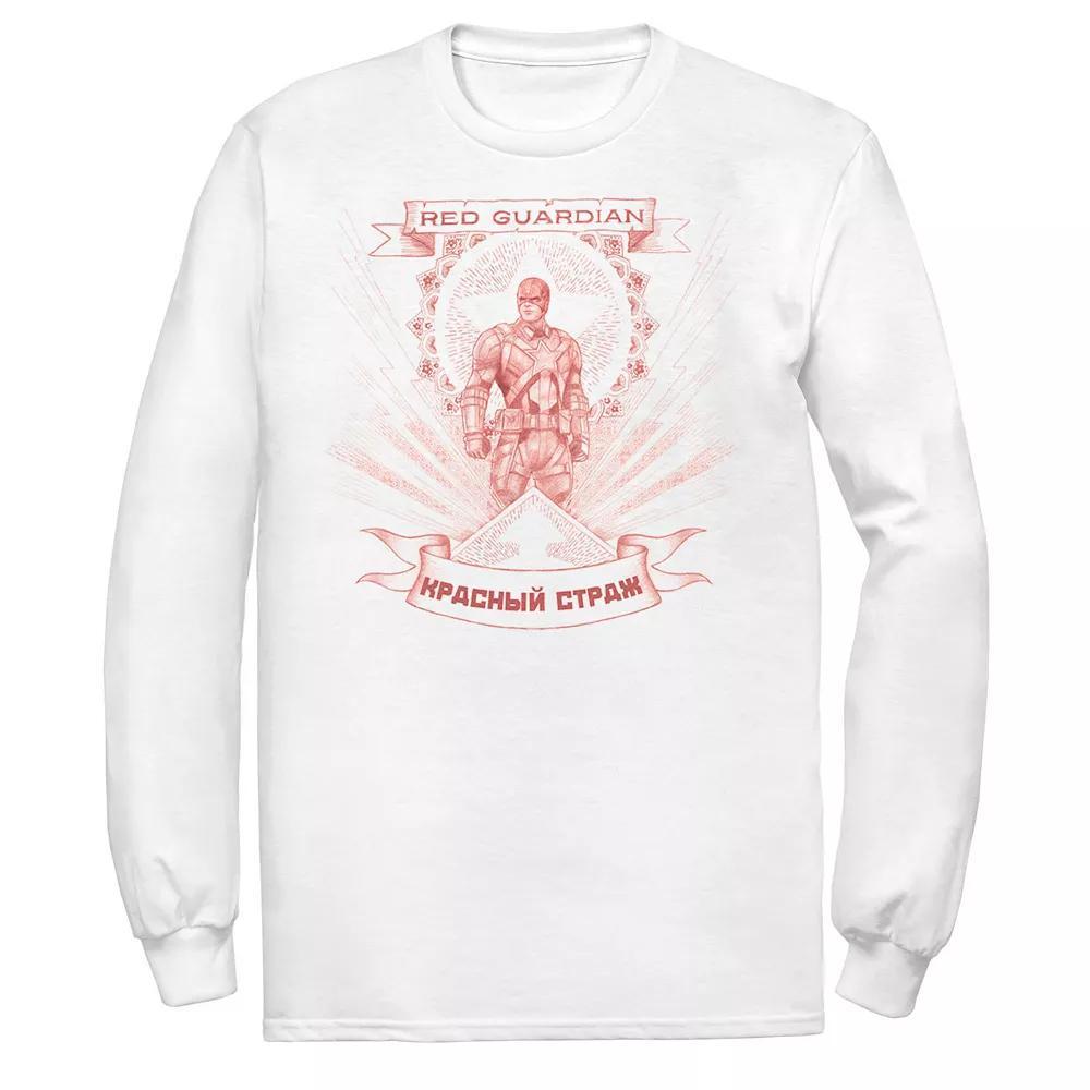 Men's Marvel Black Widow Red Guardian Red Hue Portrait Tee, Size: XL, White Product Image