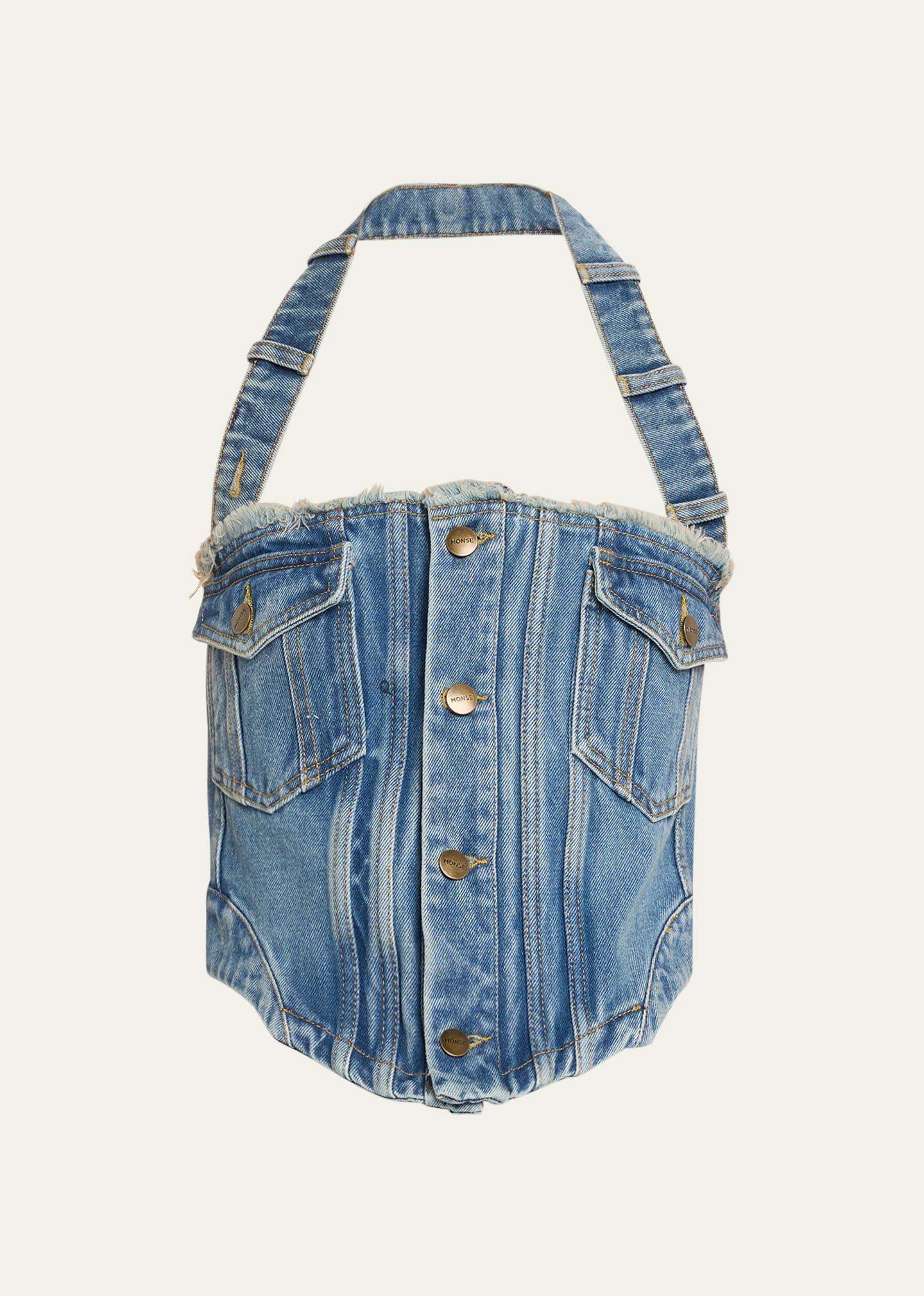 Halter Denim Bustier Product Image