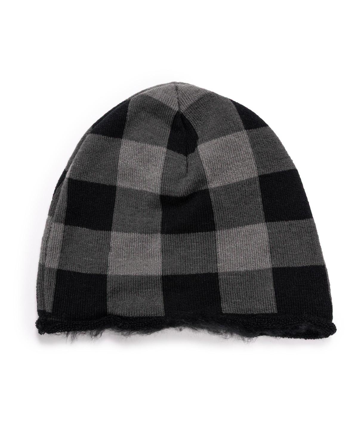 Men's MUK LUKS Soft Lining Heat Retainer Hat, Gray Buffalo Product Image