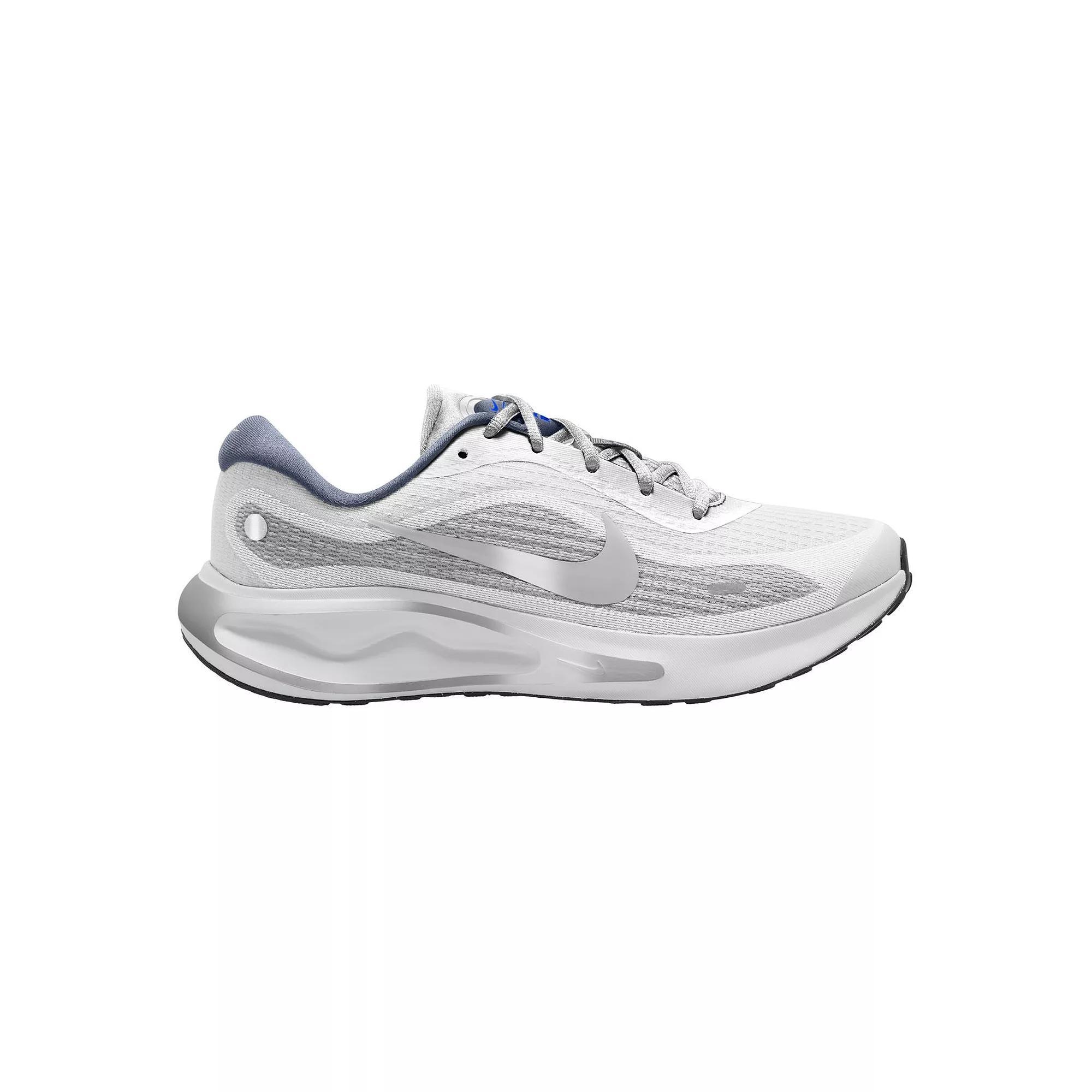 Nike Journey Run Men's Road Running Shoes, Size: 13, White Grey Silver Product Image