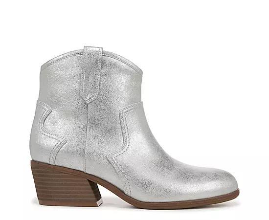 Dr. Scholl's Lasso Women's Western Ankle Boots, Size: 6, Black Off White Product Image