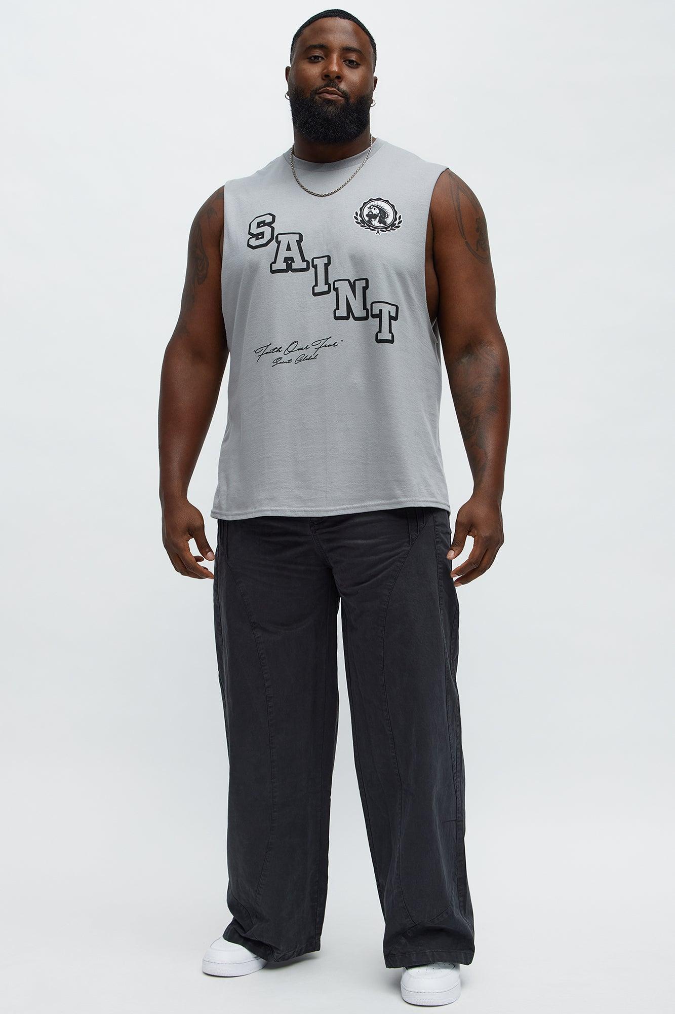 Saint University Muscle Tee - Grey Product Image