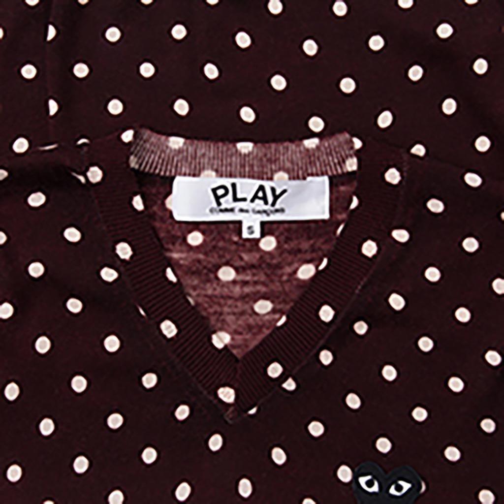 Polka Dot Sweater - Burgundy Male Product Image