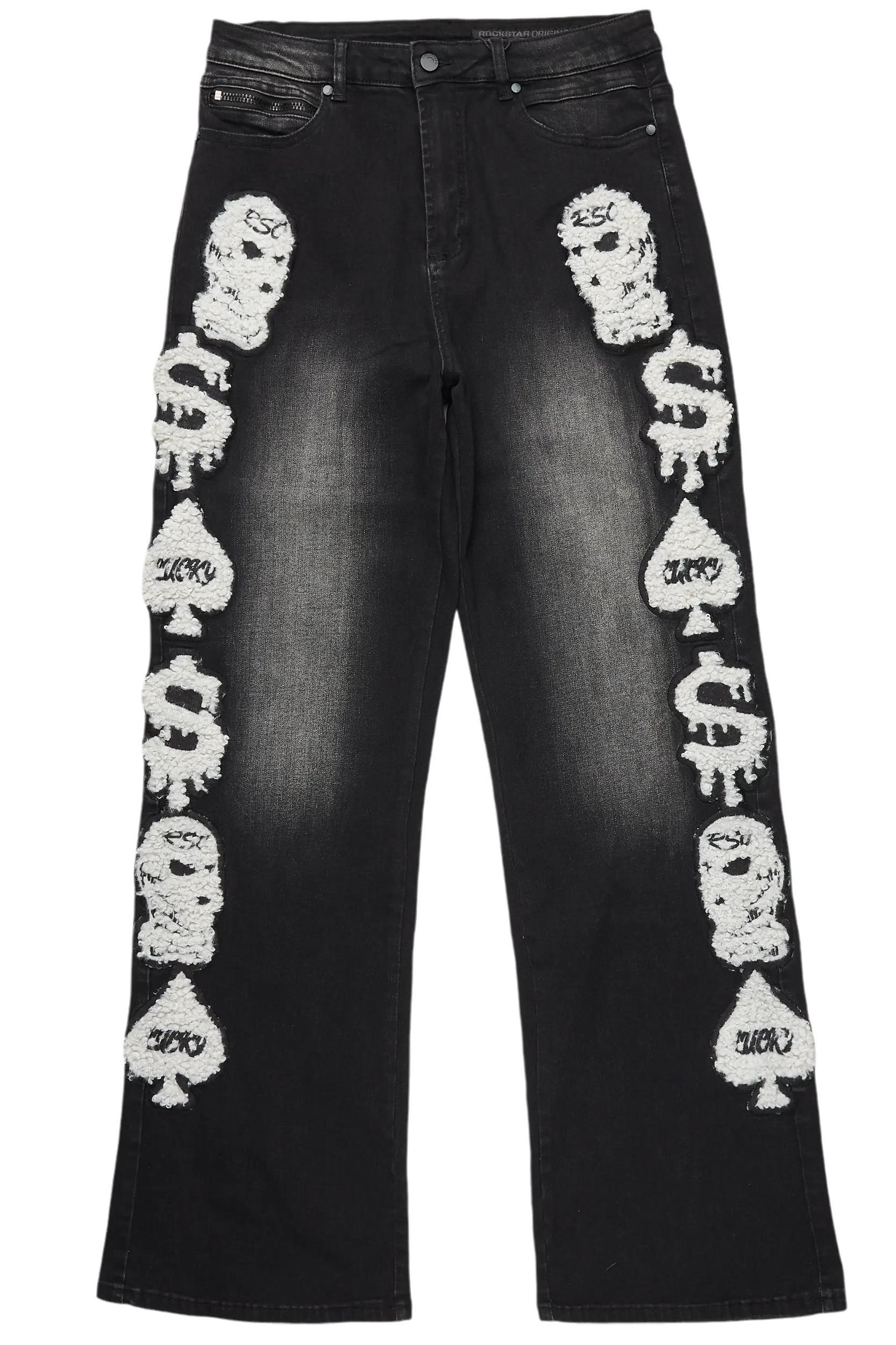 Francis Black Baggy Fit Jean Male Product Image
