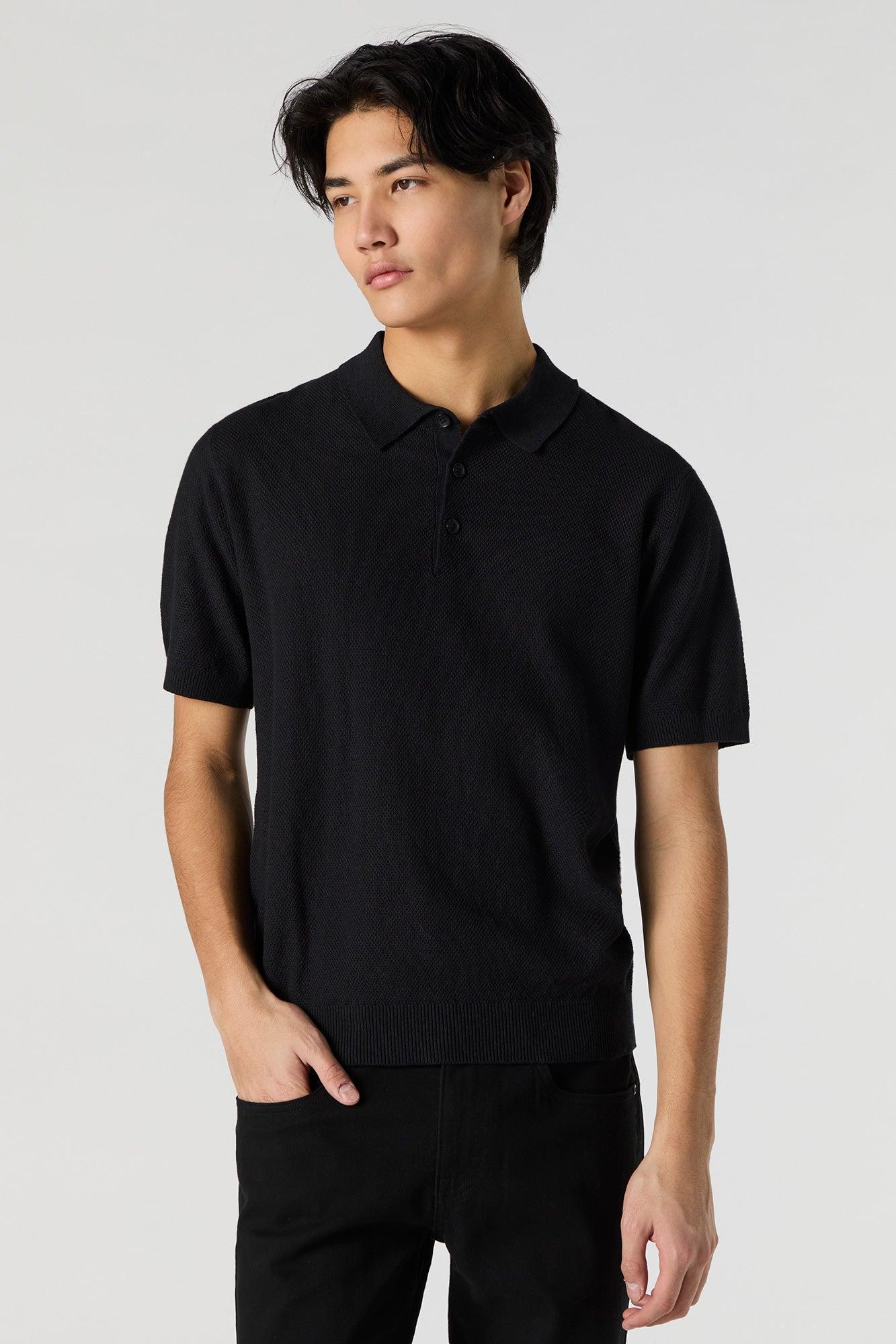 Knit Polo Top Male Product Image