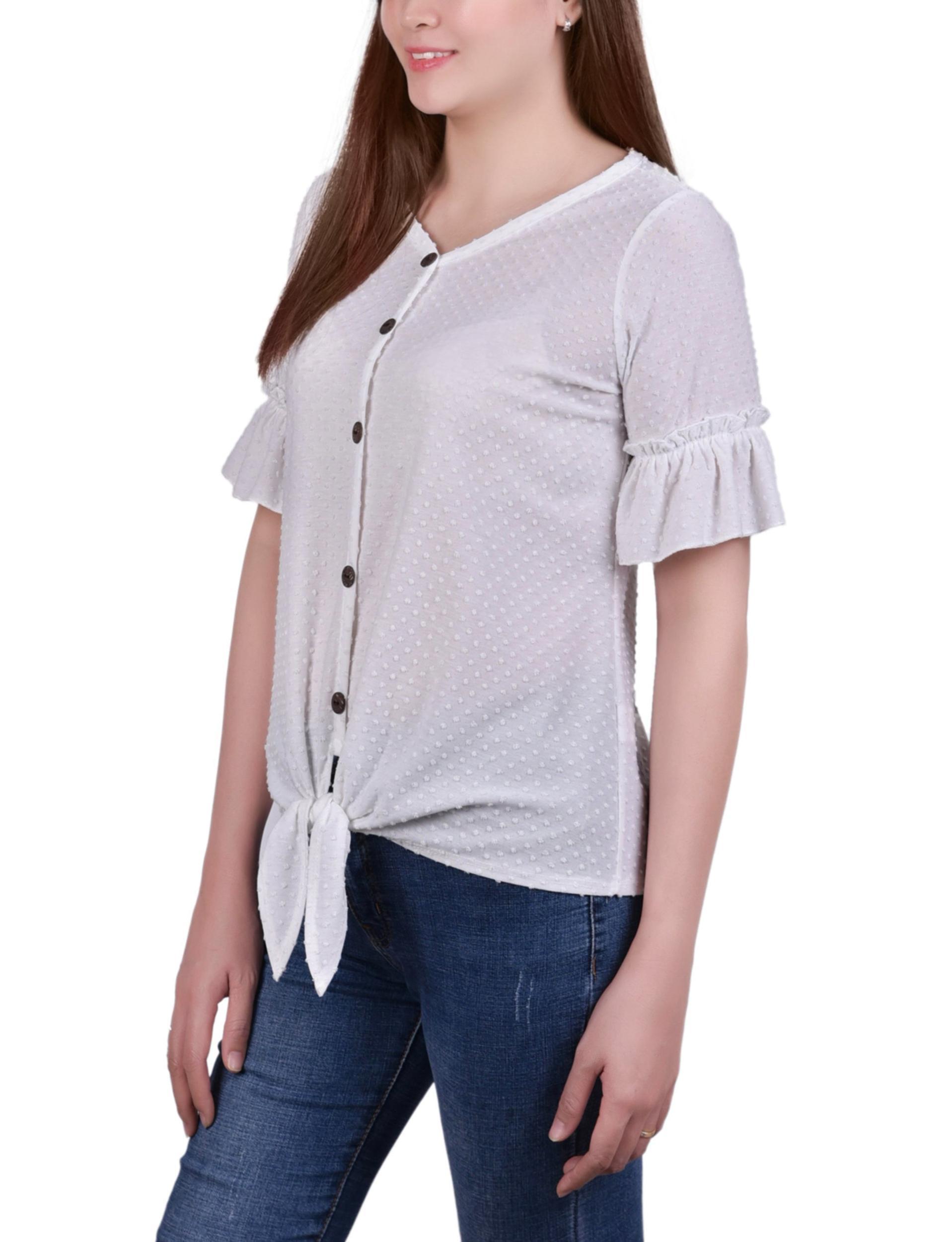Ivory Bell Sleeve Top Product Image
