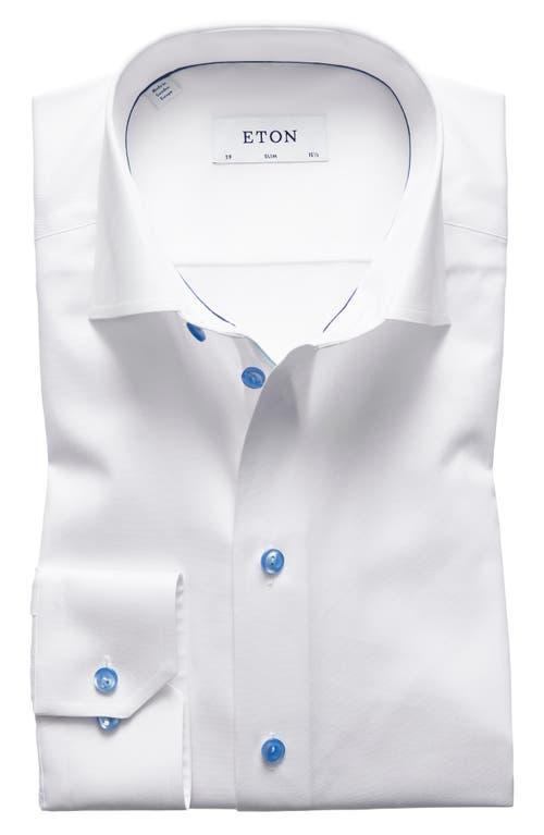 Mens Slim Fit Twill Dress Shirt Product Image