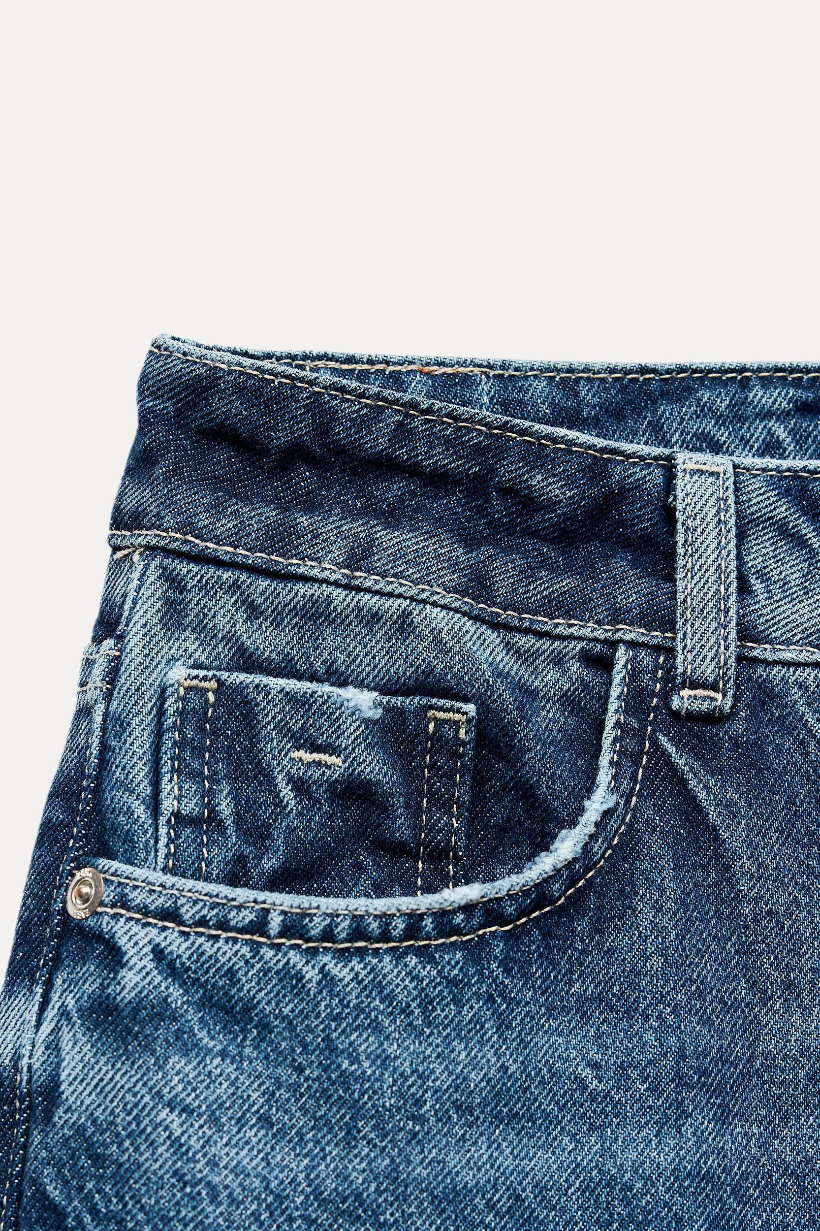 Z1975 DENIM STRAIGHT CUT JEANS WITH A HIGH WAIST Product Image