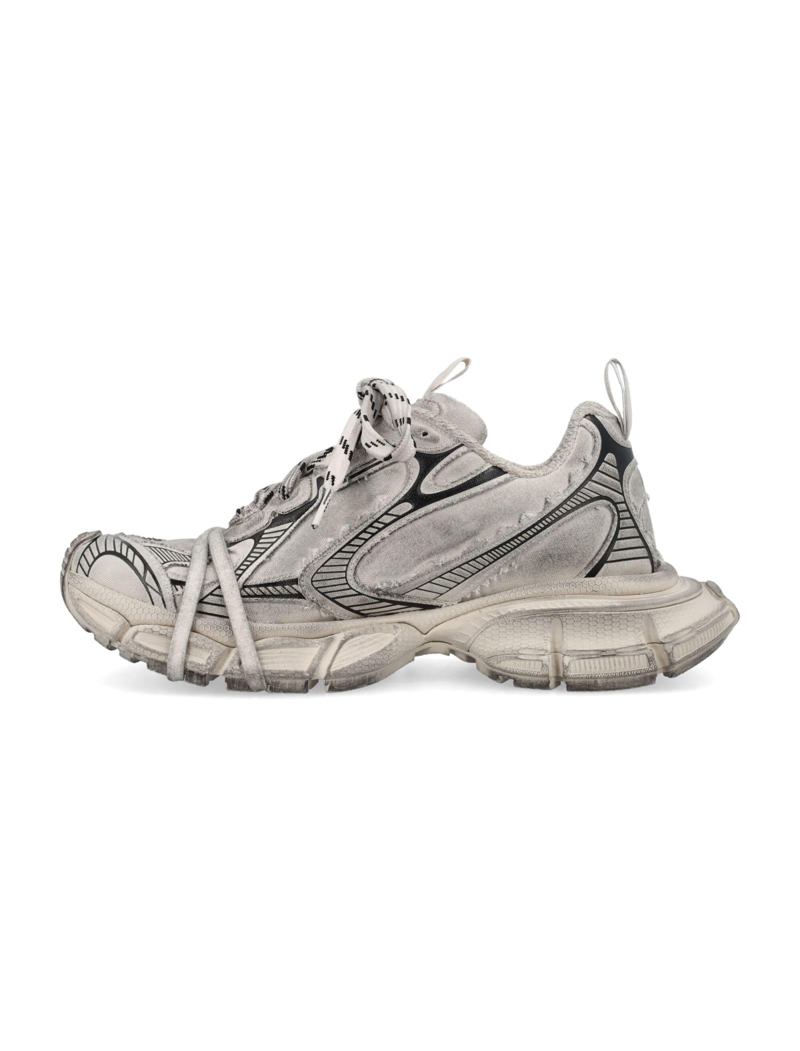 BALENCIAGA Mens Cream Comb 3xl Logo-embossed Mesh Low-top Trainers Product Image