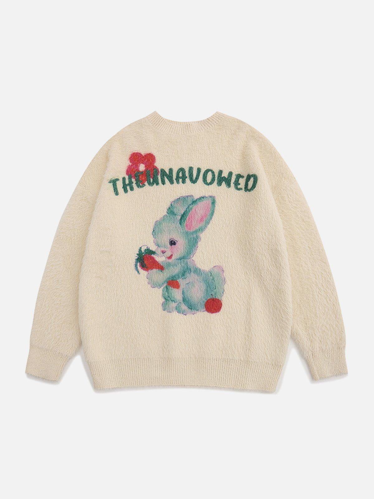 Aelfric Eden Cartoon Rabbit Graphic Sweater Product Image