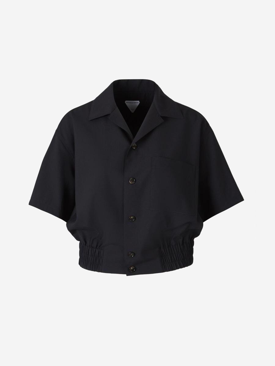 BOTTEGA VENETA Cold Wool Shirt In Black Product Image