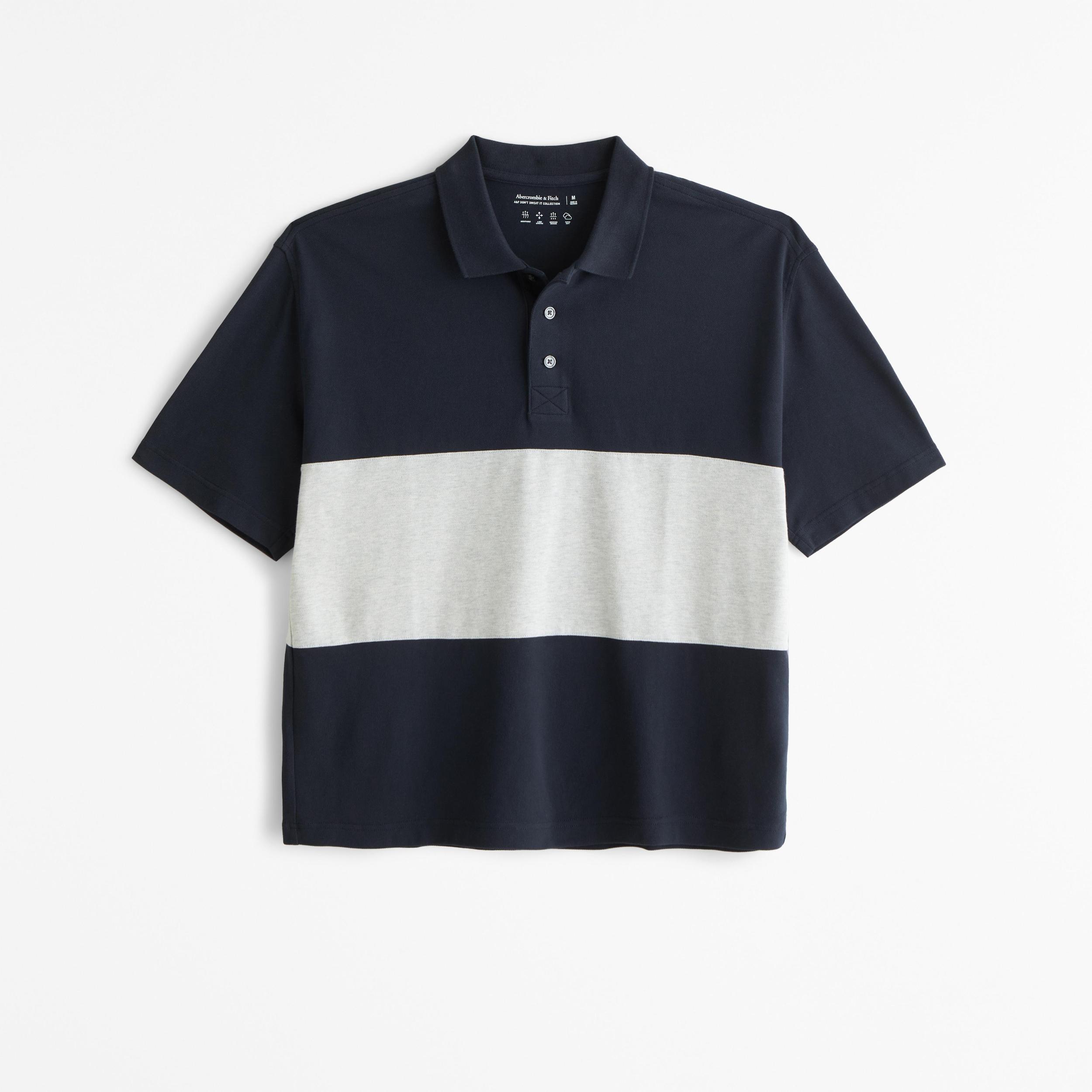 Pique Cropped Polo Product Image
