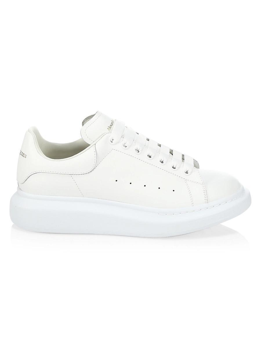 Mens Oversized Leather Platform Sneakers Product Image