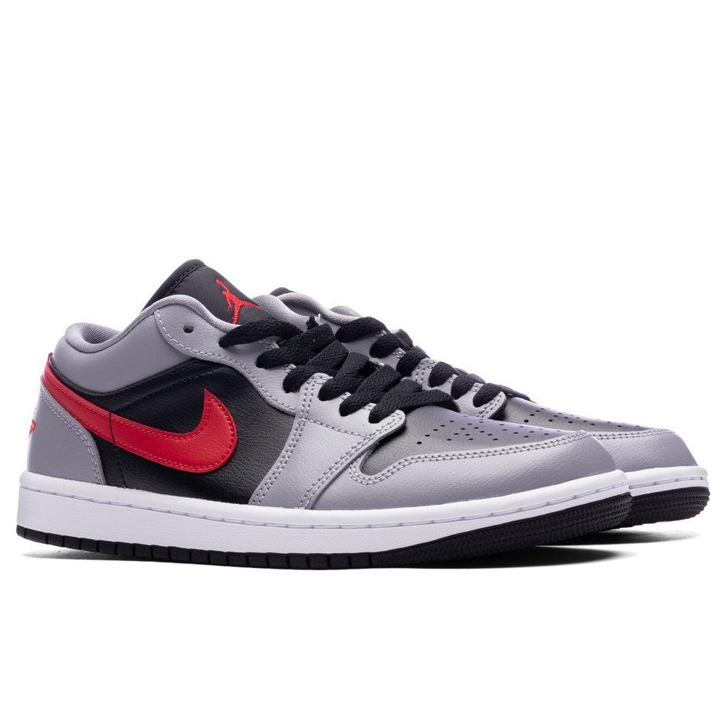 Women's Air Jordan 1 Low - Cement Grey/Fire Red/Black Female Product Image