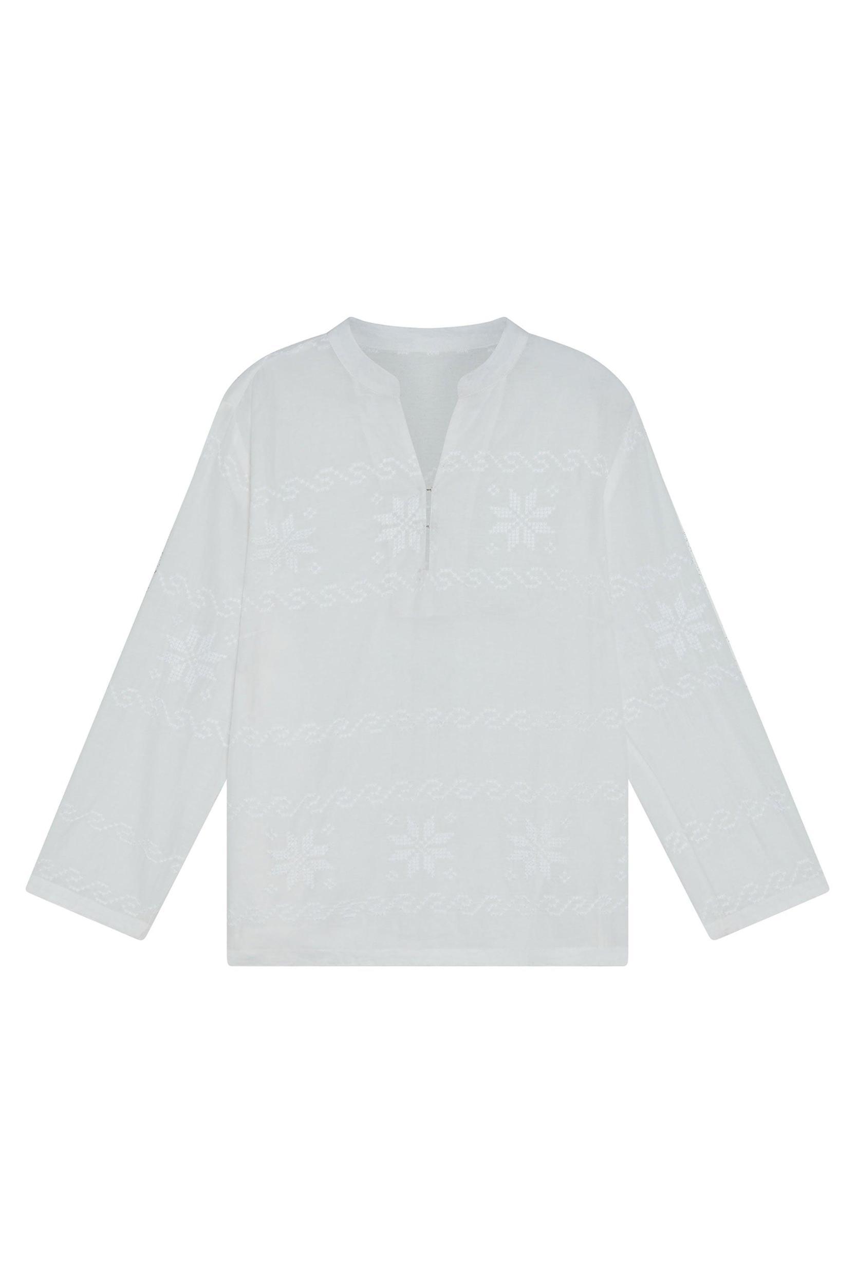 Embroidered Caftan Top Product Image