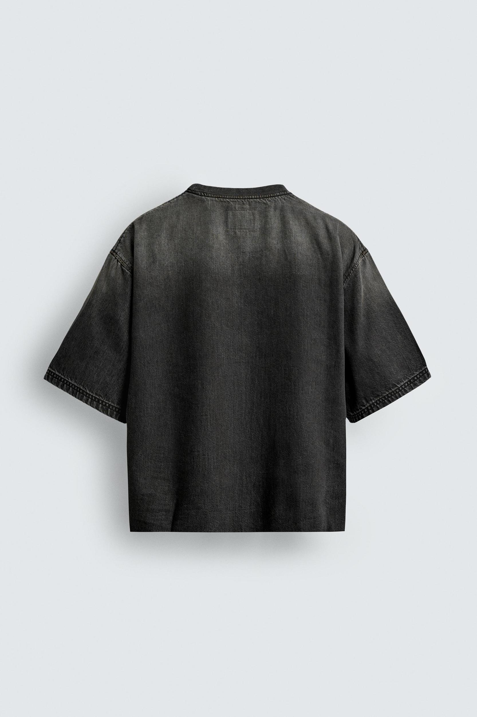 WASHED DENIM T-SHIRT Product Image