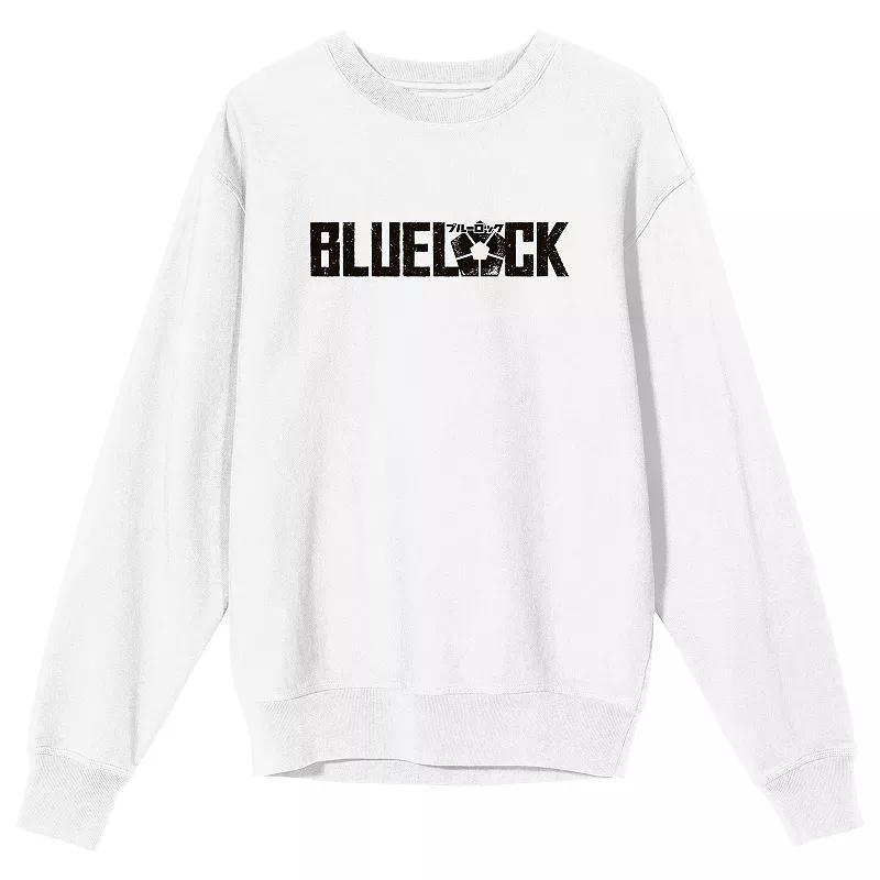 Men's Bioworld Blue Lock Title Logo Long Sleeve Graphic Tee, Size: XL, White Product Image