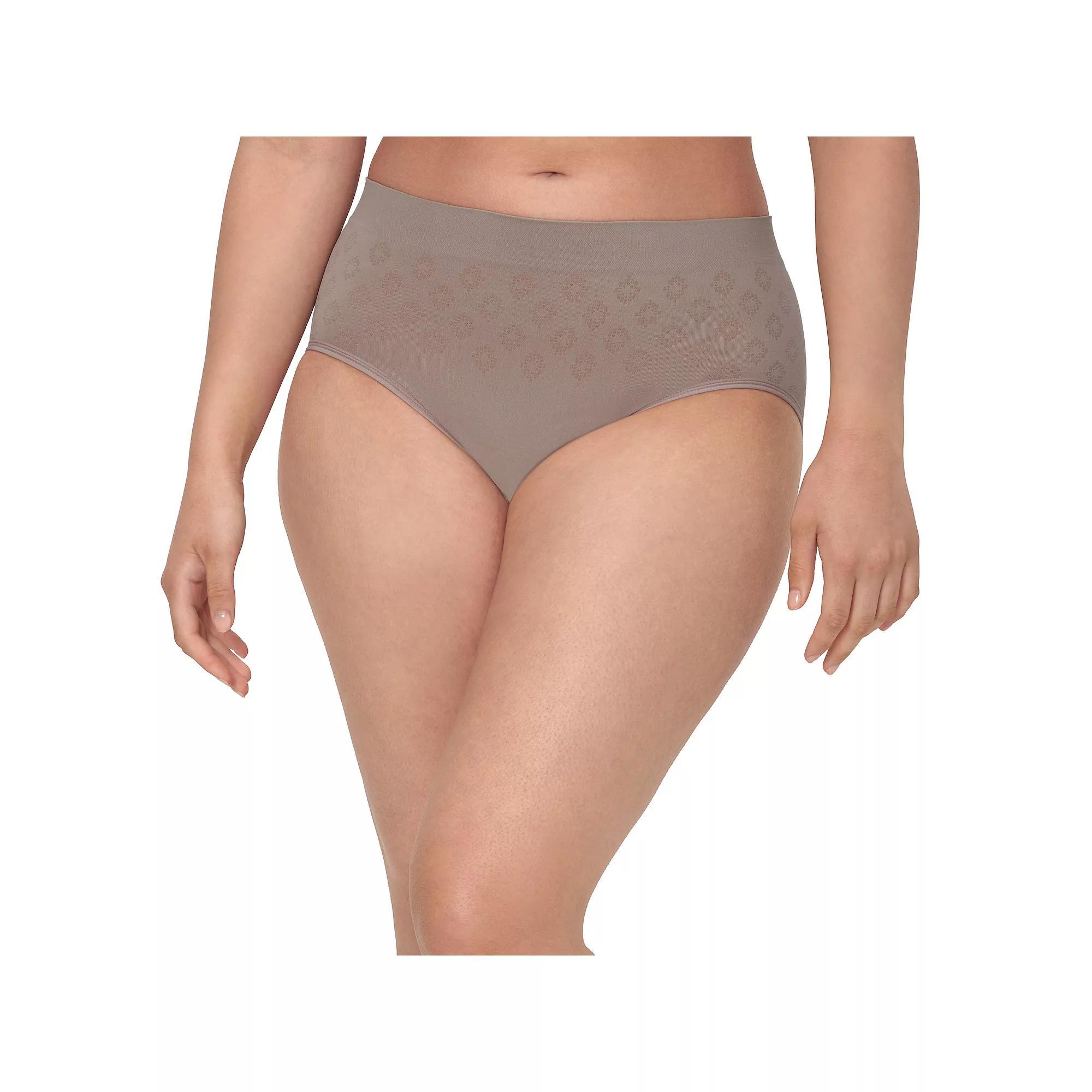 Women's Bali® Light Leak & Period Protection Brief Underwear DFSLB1, Size: Large, Evening Blush Product Image