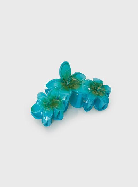 Chianti Frangipani Claw Clip Blue Product Image