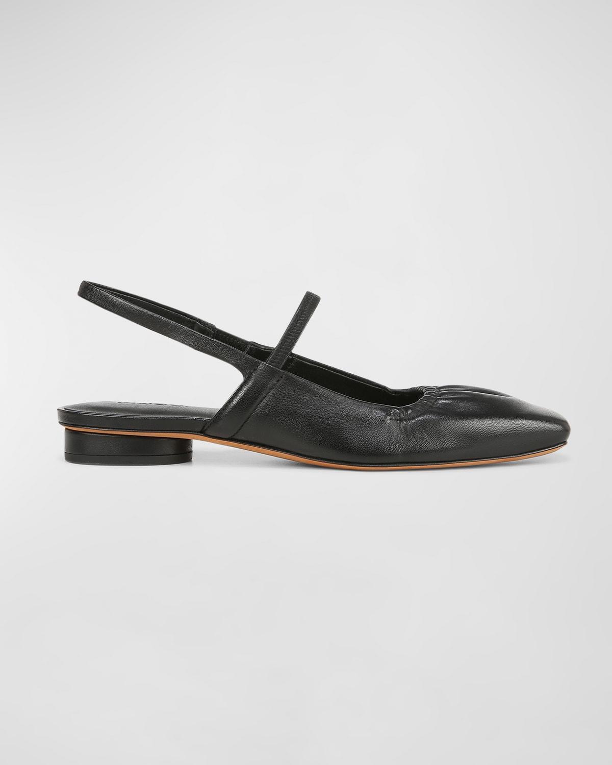 Womens Venice Leather Slingback Flats Product Image